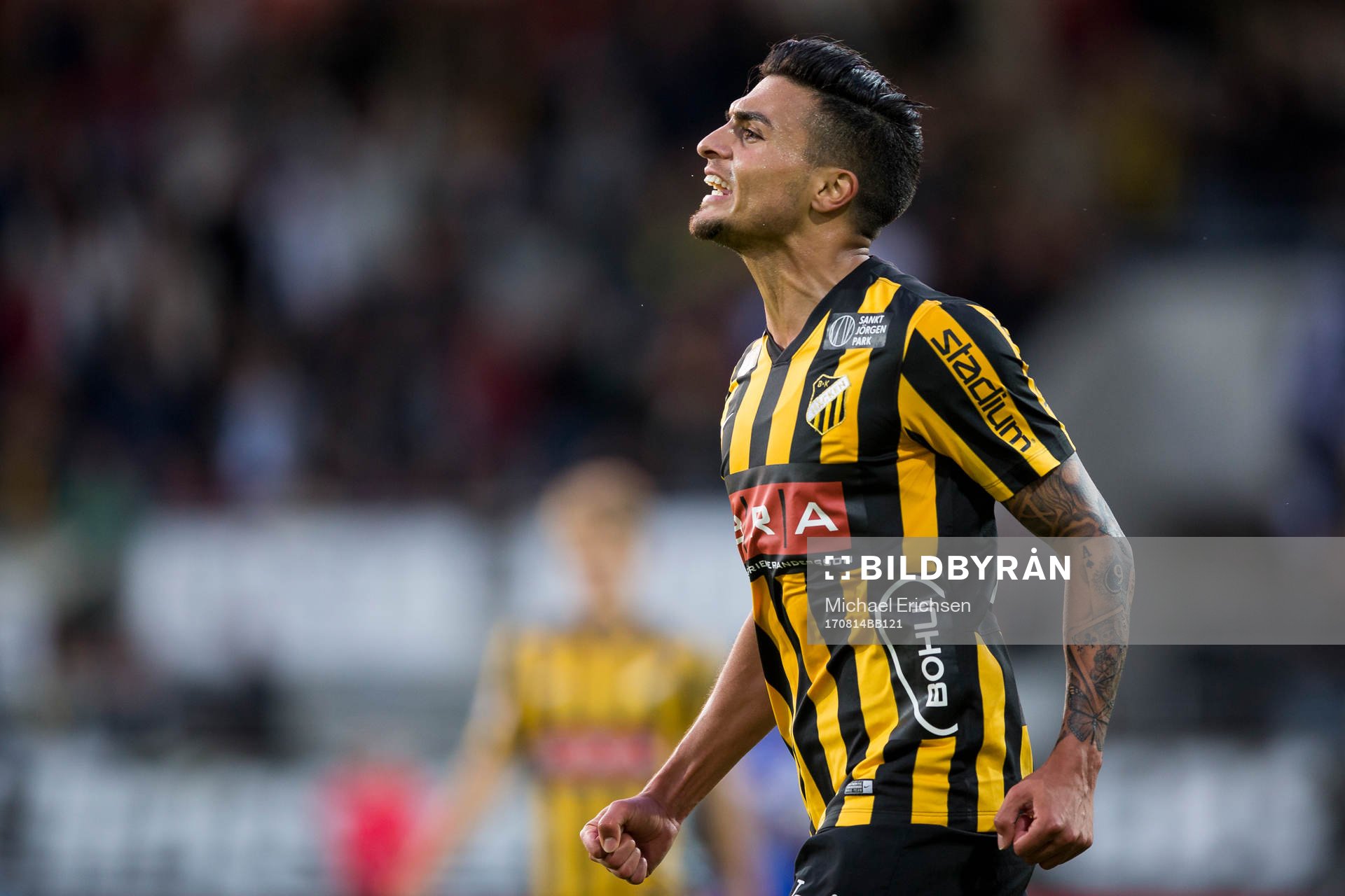 Häckens Ahmed Yasin jublar