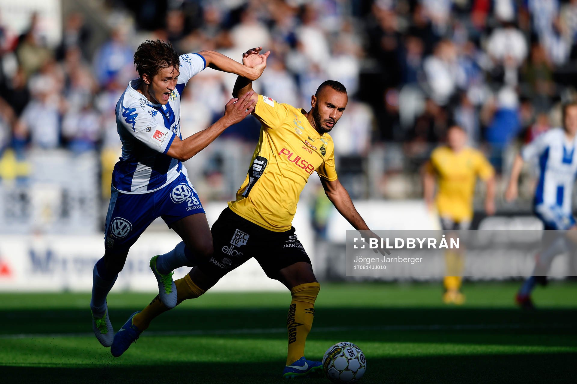 Elfsborgs Issam Jebali mot IFK Göteborgs Thomas Rogne