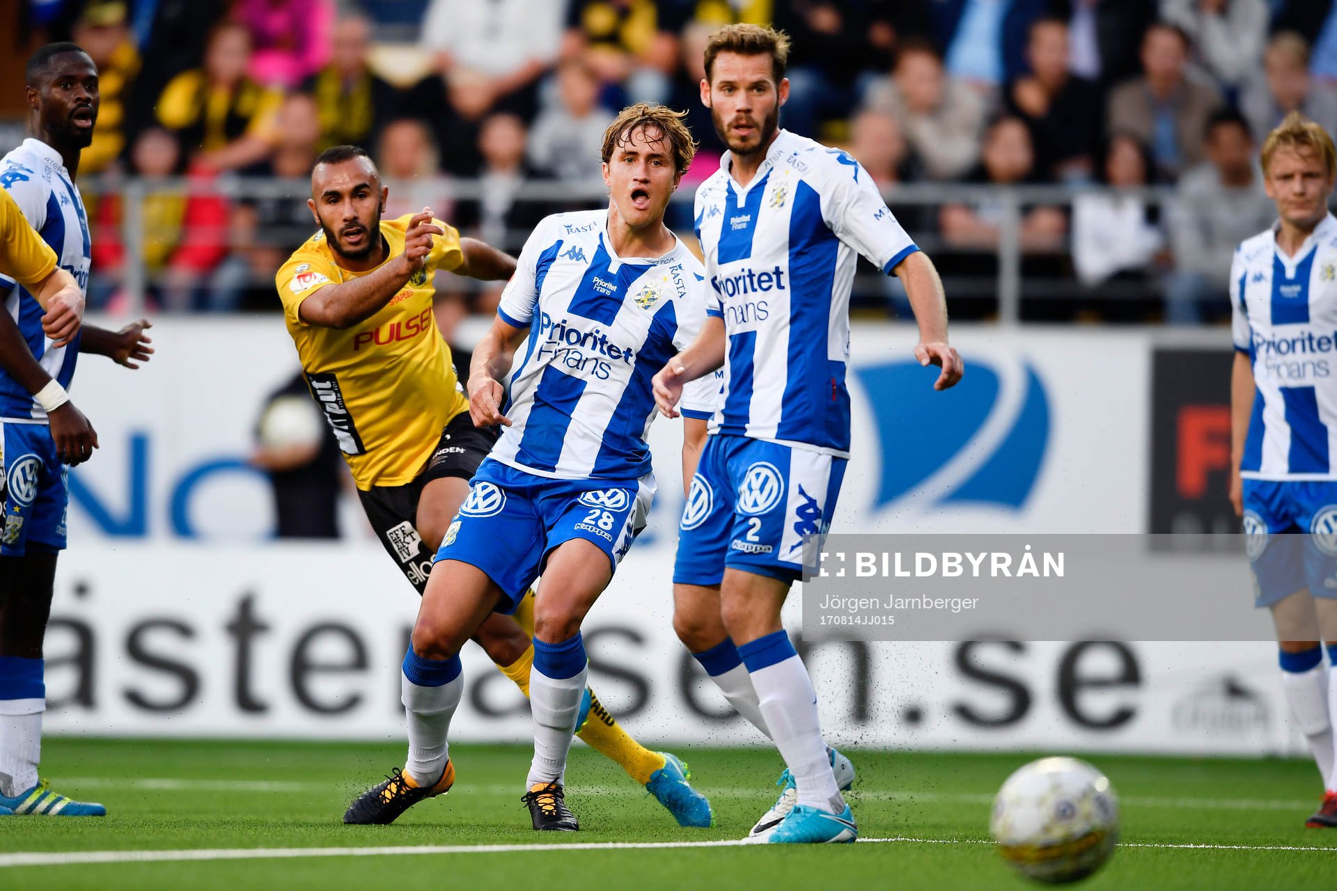 IFK Göteborgs Thomas Rogne och Elfsborgs Issam Jebali