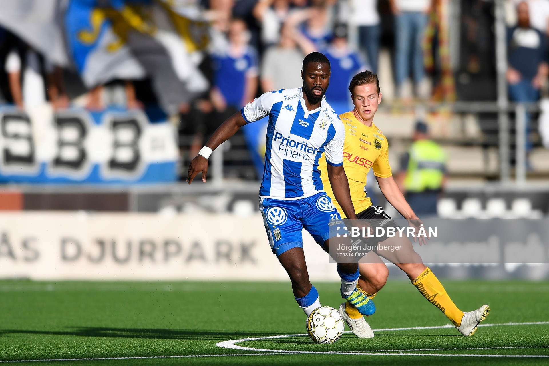 IFK Göteborgs Vajebah Sakor och Elfsborgs Simon Olsson