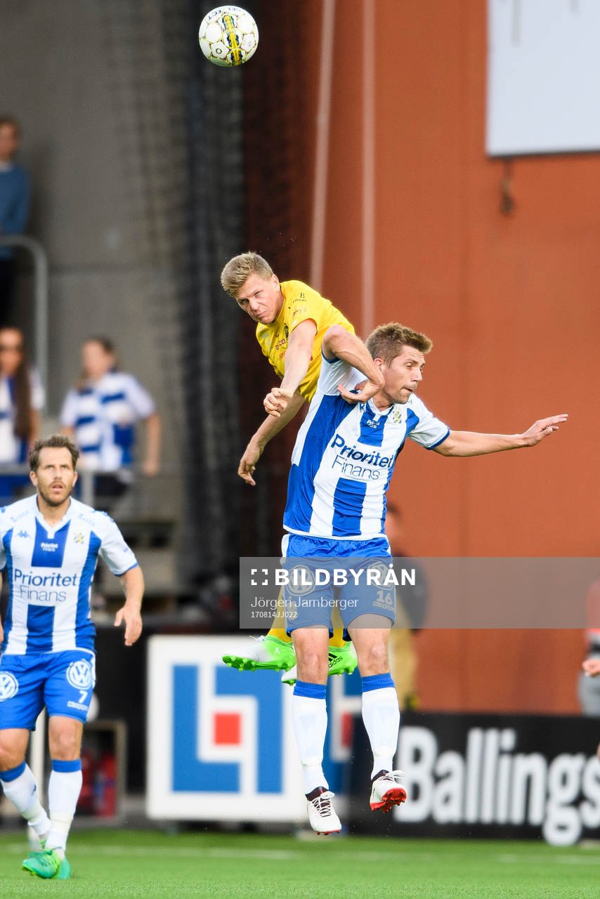 Elfsborgs Joakim Nilsson och IFK Göteborgs Mikael Boman