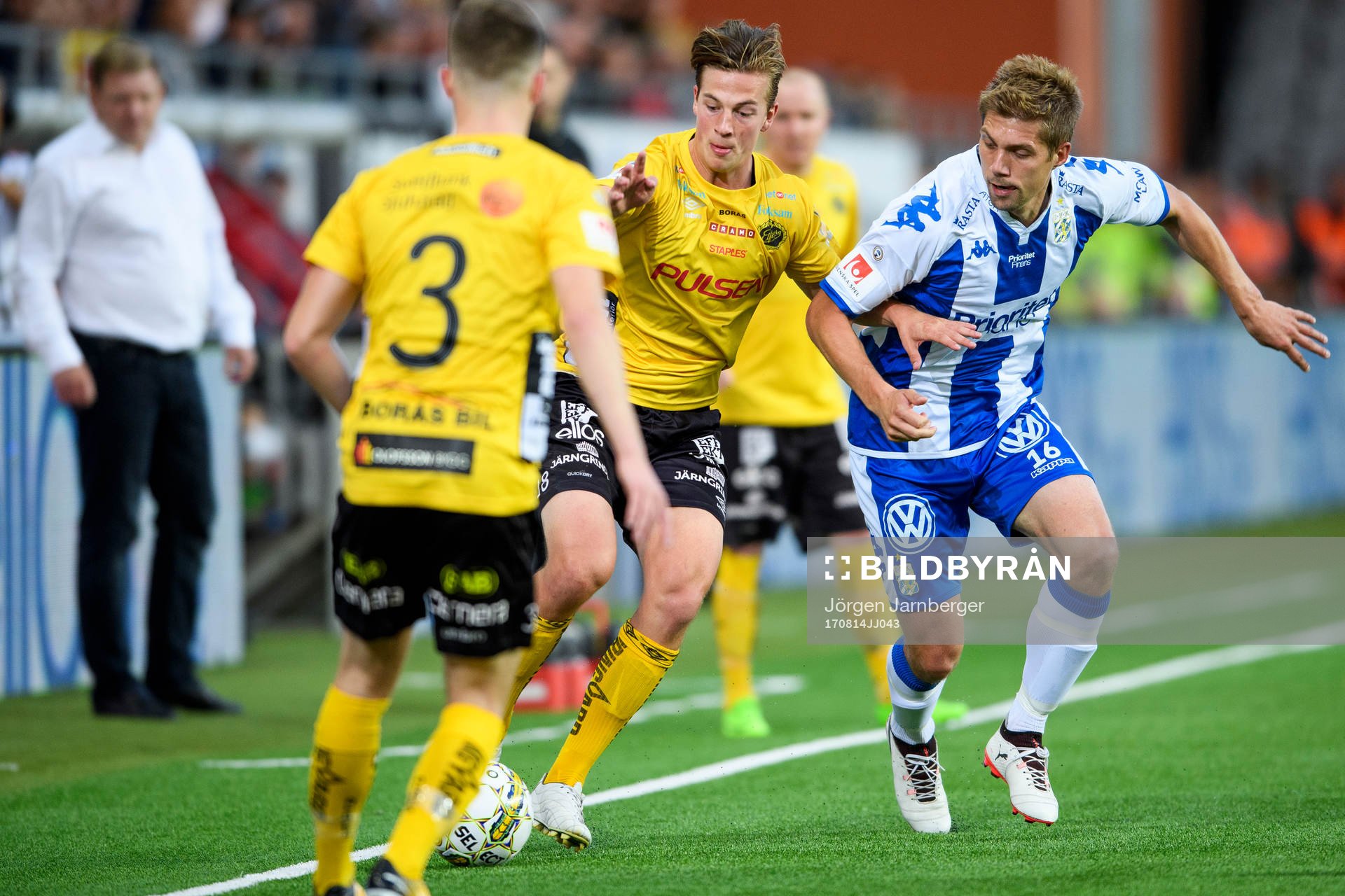 Elfsborgs Simon Olsson och IFK Göteborgs Mikael Boman