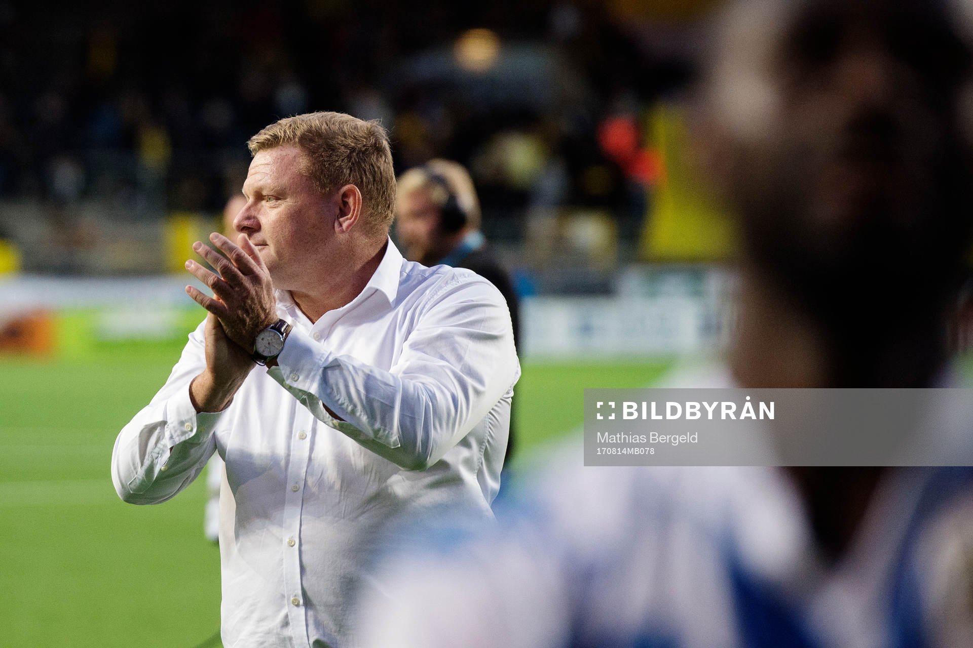 IFK Göteborgs tränare Alf Westerberg jublar