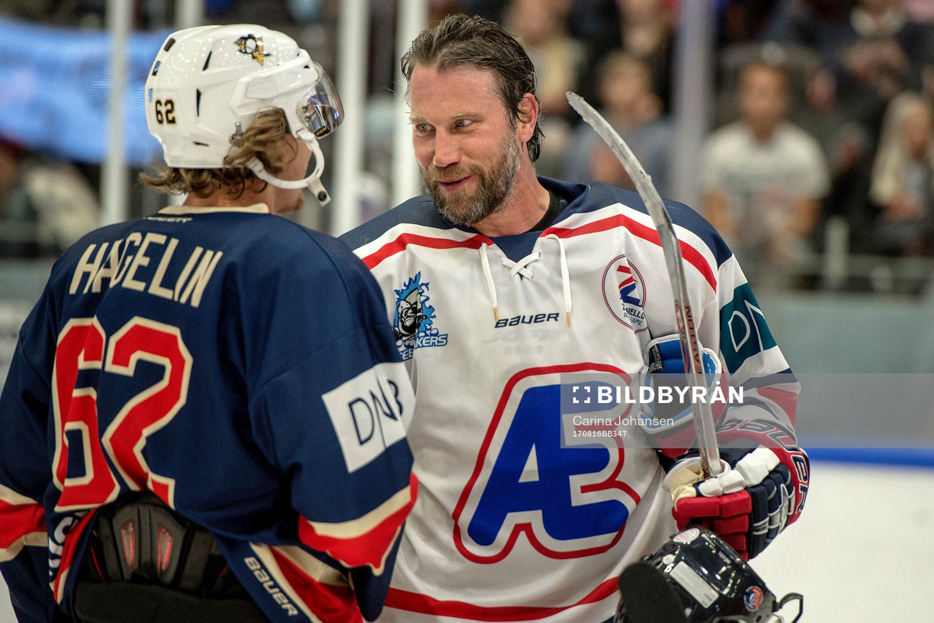 Icebreakers Peter Forsberg och Team Zuccarellos Carl Hagelin