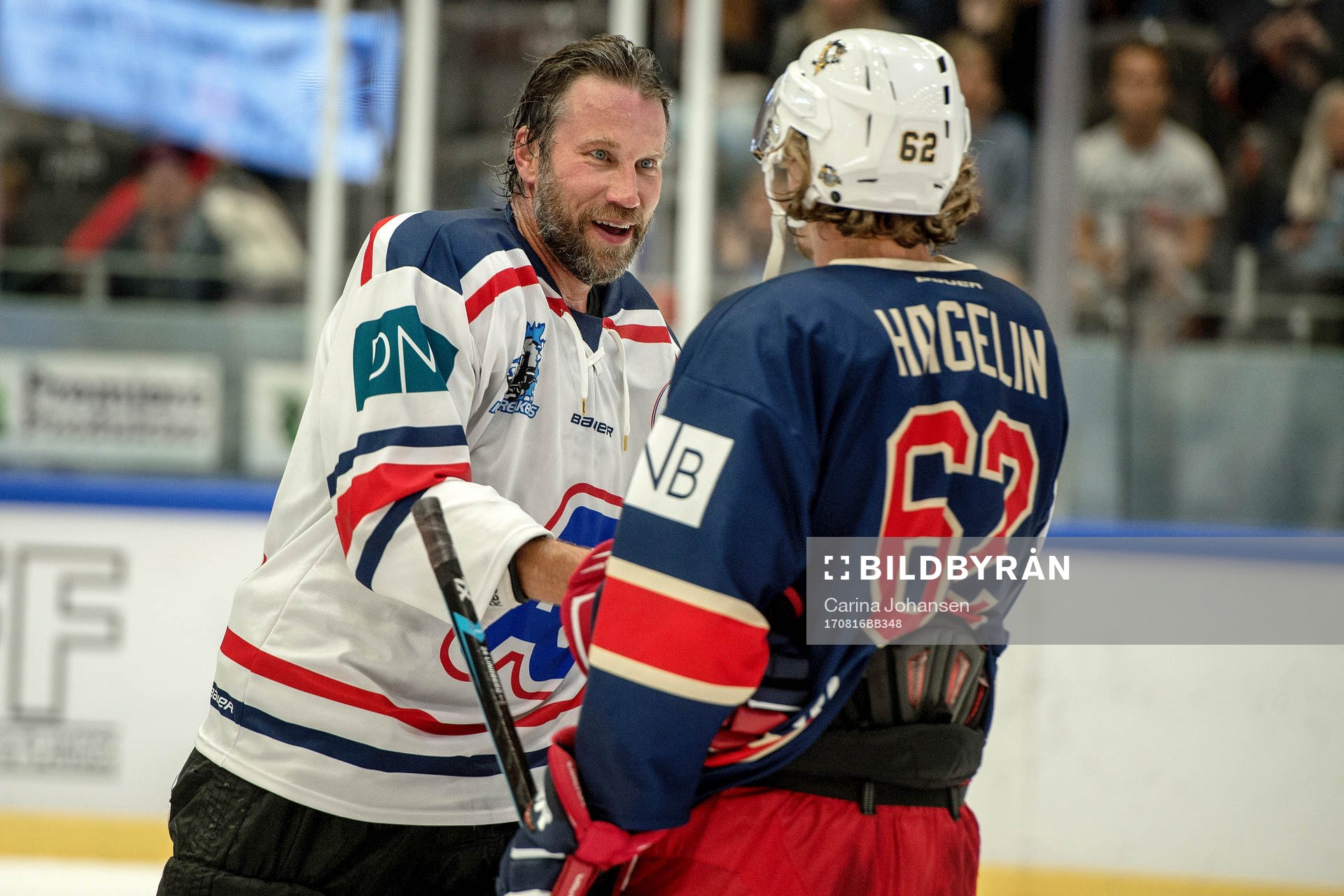 Icebreakers Peter Forsberg och Team Zuccarellos Carl Hagelin