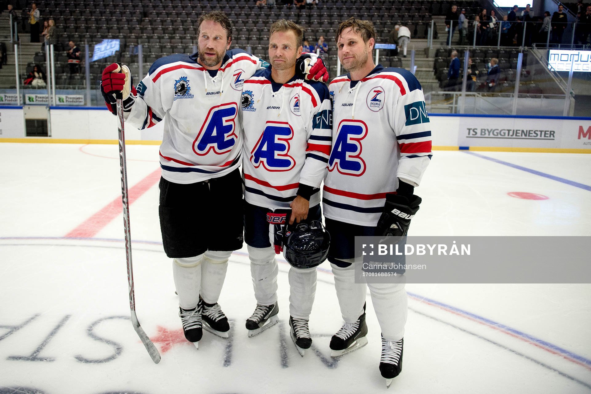 Icebreakers Peter Forsberg, Niklas Sundström och Markus