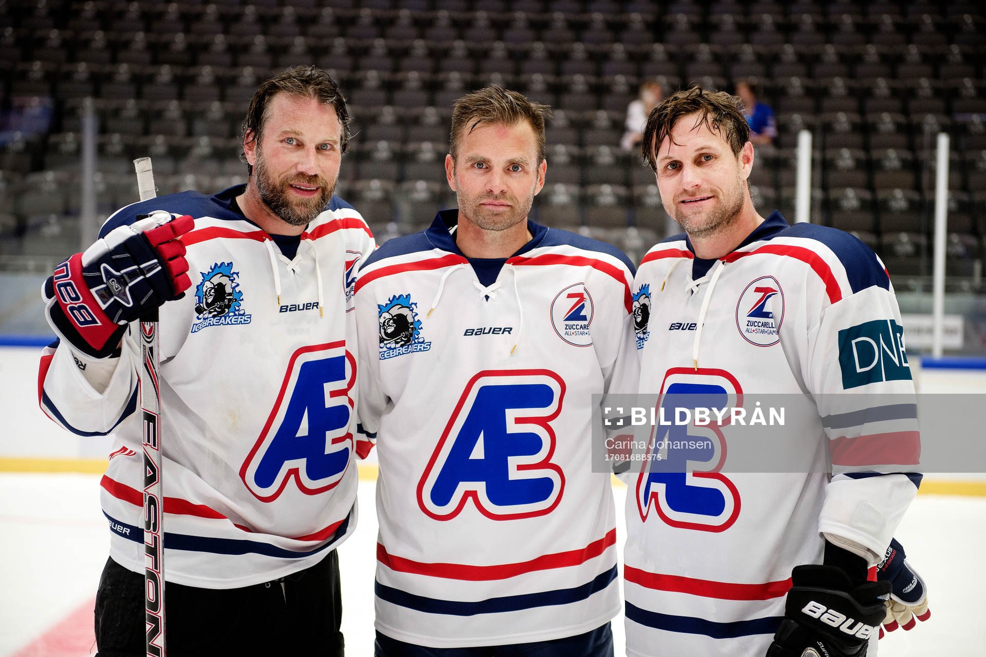 Icebreakers Peter Forsberg, Niklas Sundström och Markus