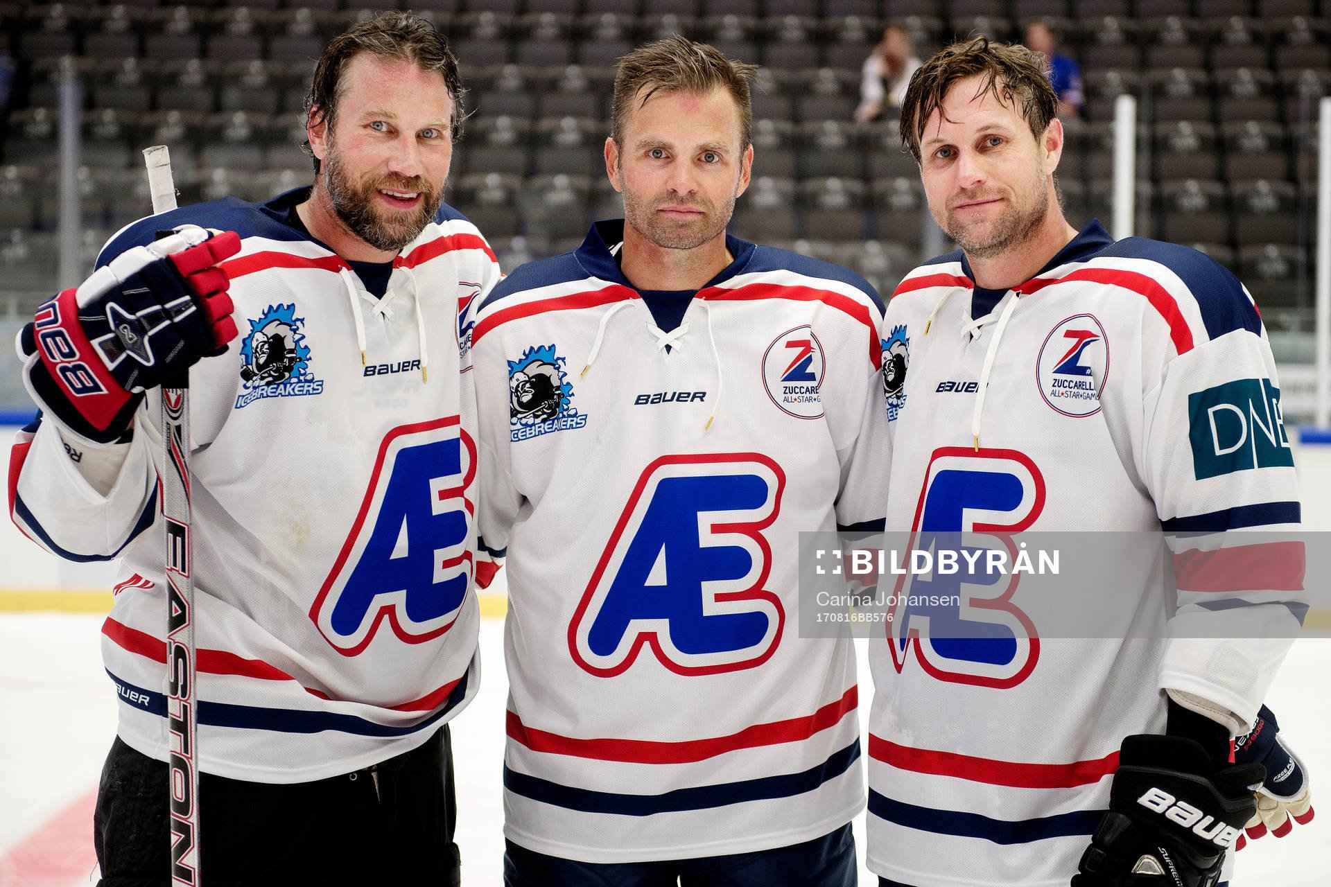 Icebreakers Peter Forsberg, Niklas Sundström och Markus