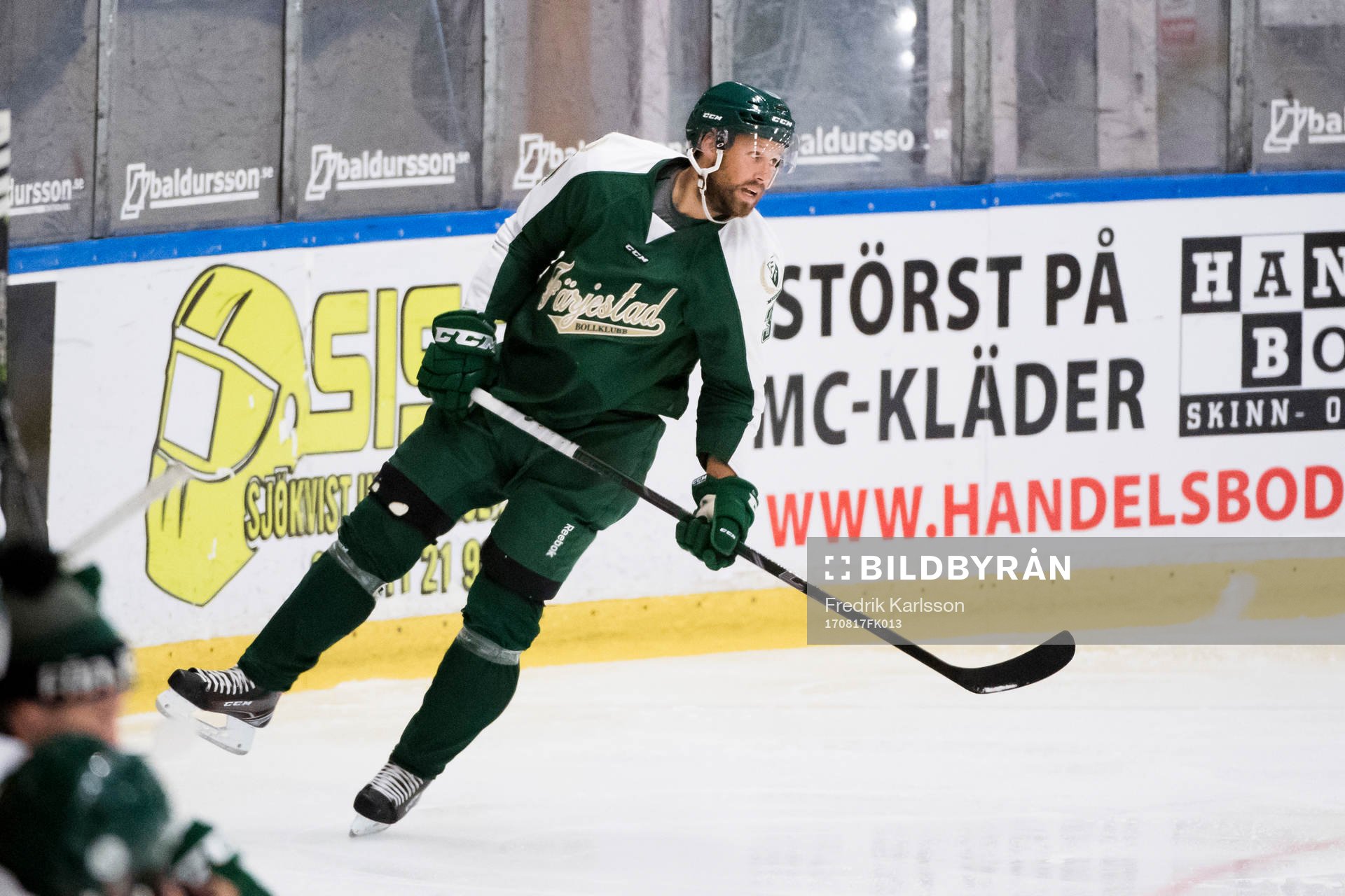 Färjestads Dick Axelsson jublar