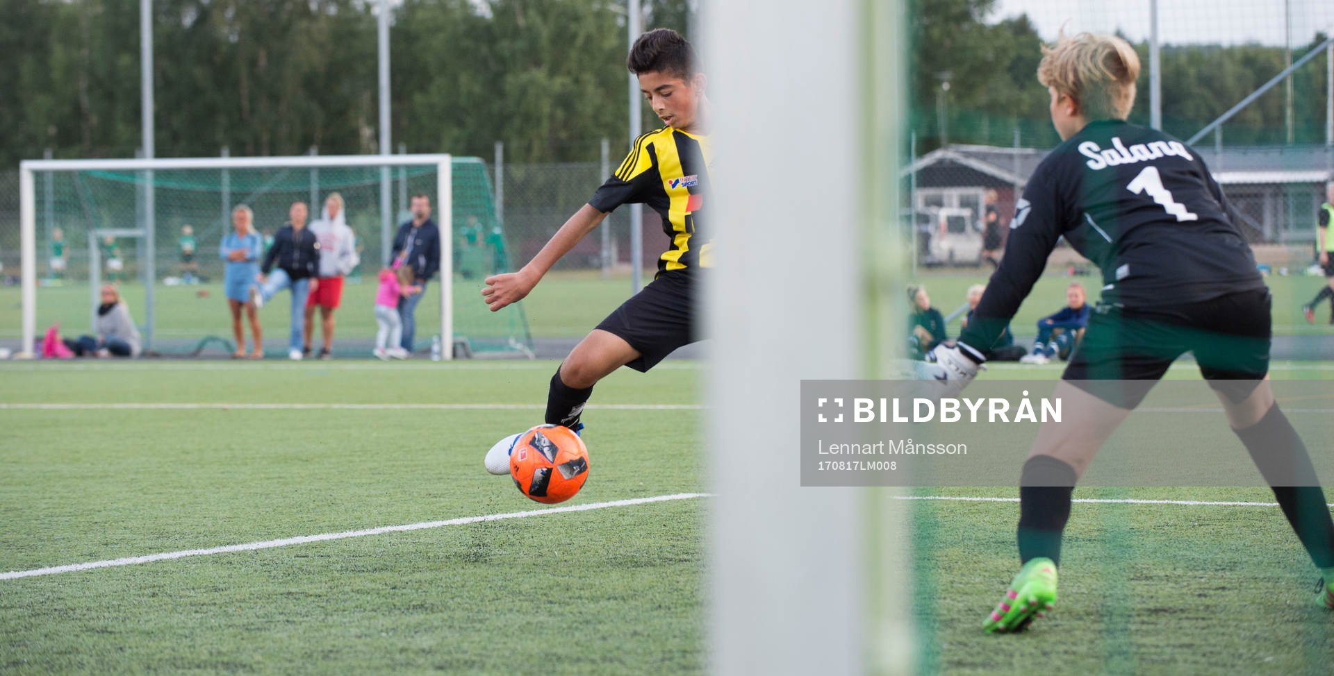  i matchen för pojkar födda 2003 mellan IFK Hässleholm och IFK Simrishamn i Hässleholm 17 augusti 2017.  