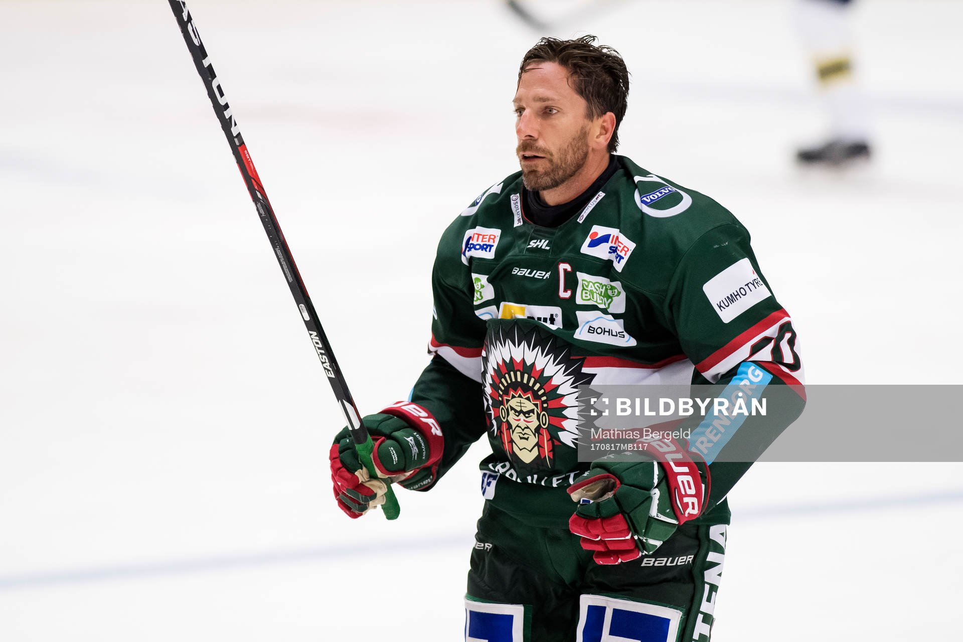 Frölundas Joel Lundqvist utan hjälm