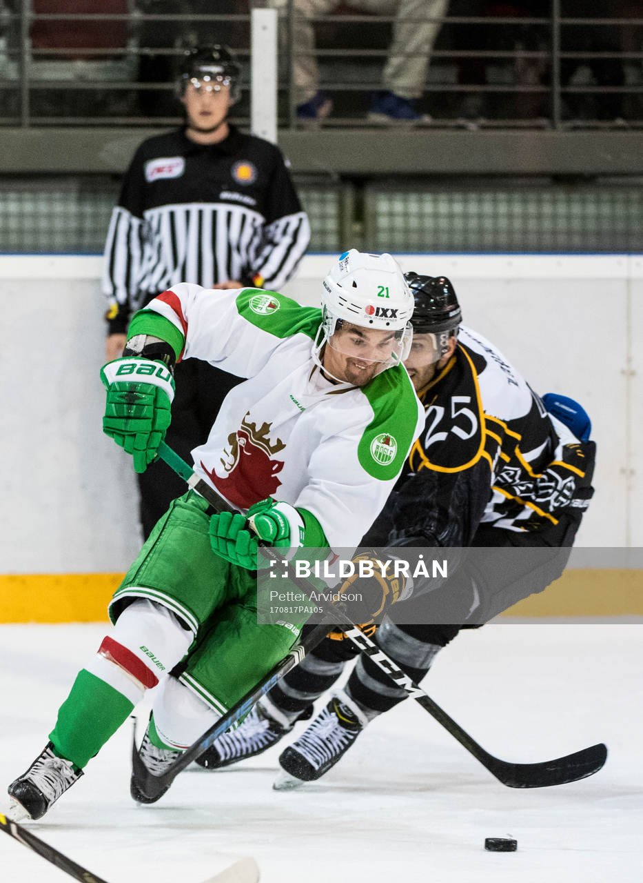 Rögles Kevin Gagné och Luganos Maxim Lapierre
