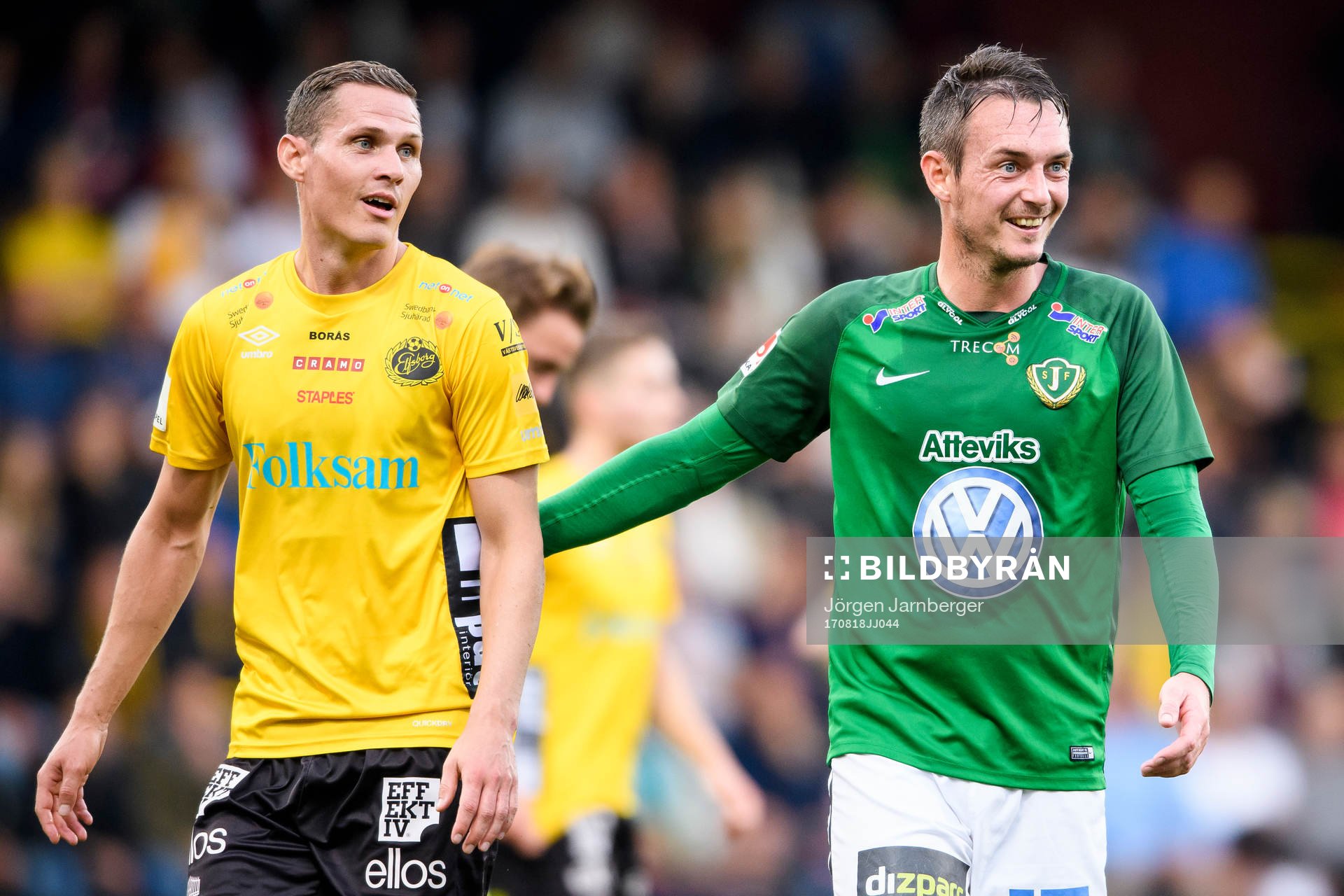 Jönköpings Daryl Smylie och Elfsborgs Jon Jönsson