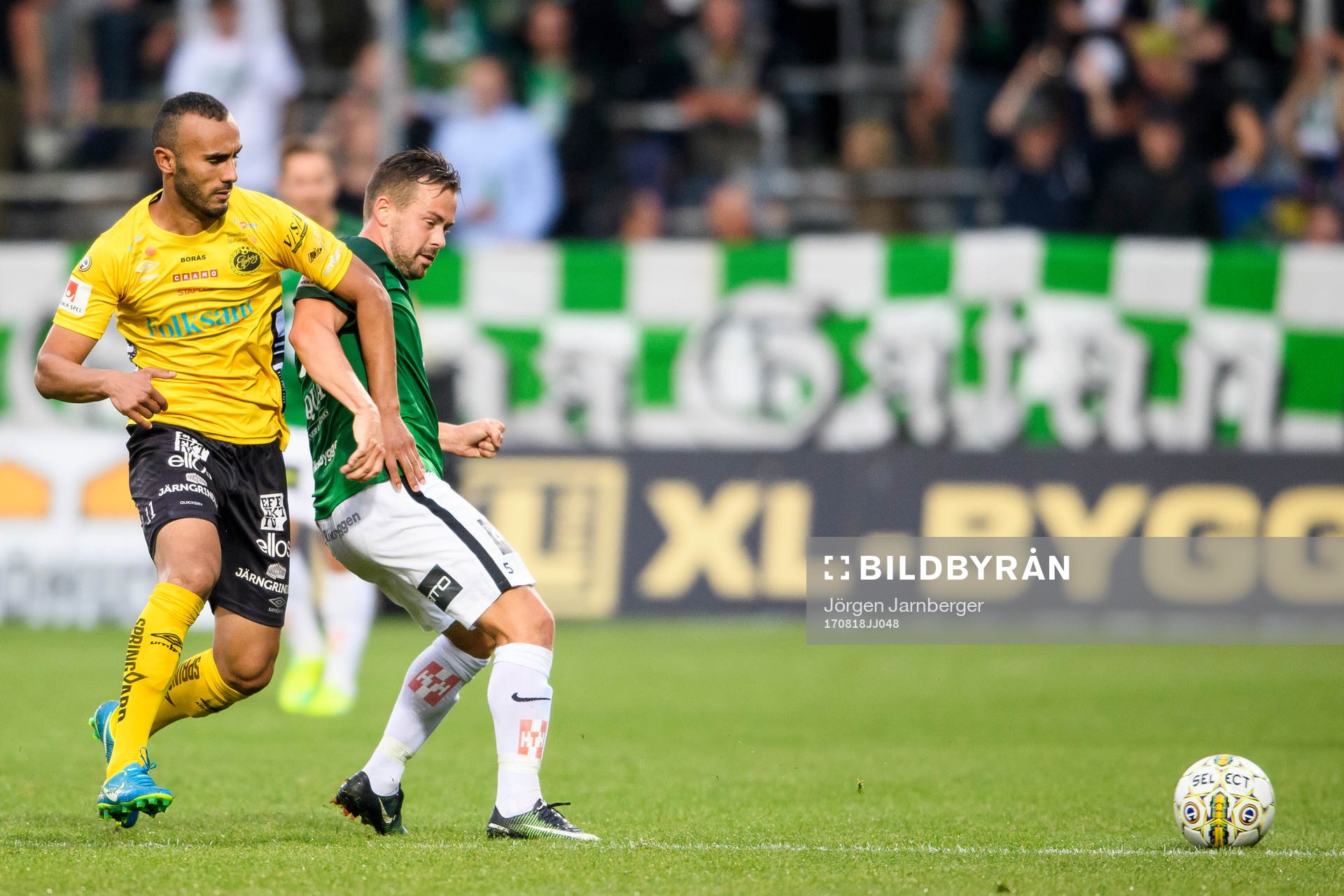 Elfsborgs Issam Jebali och Elfsborgs Jörgen Horn