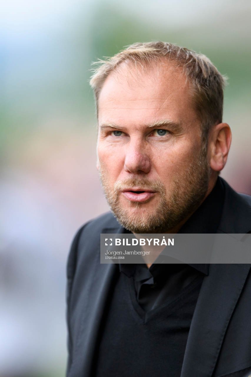 Elfsborgs manager Magnus Haglund under fotbollsmatchen i Allsvenskan mellan Jönköping och Elfsborg den 18 augusti 2017 i Jönköping.