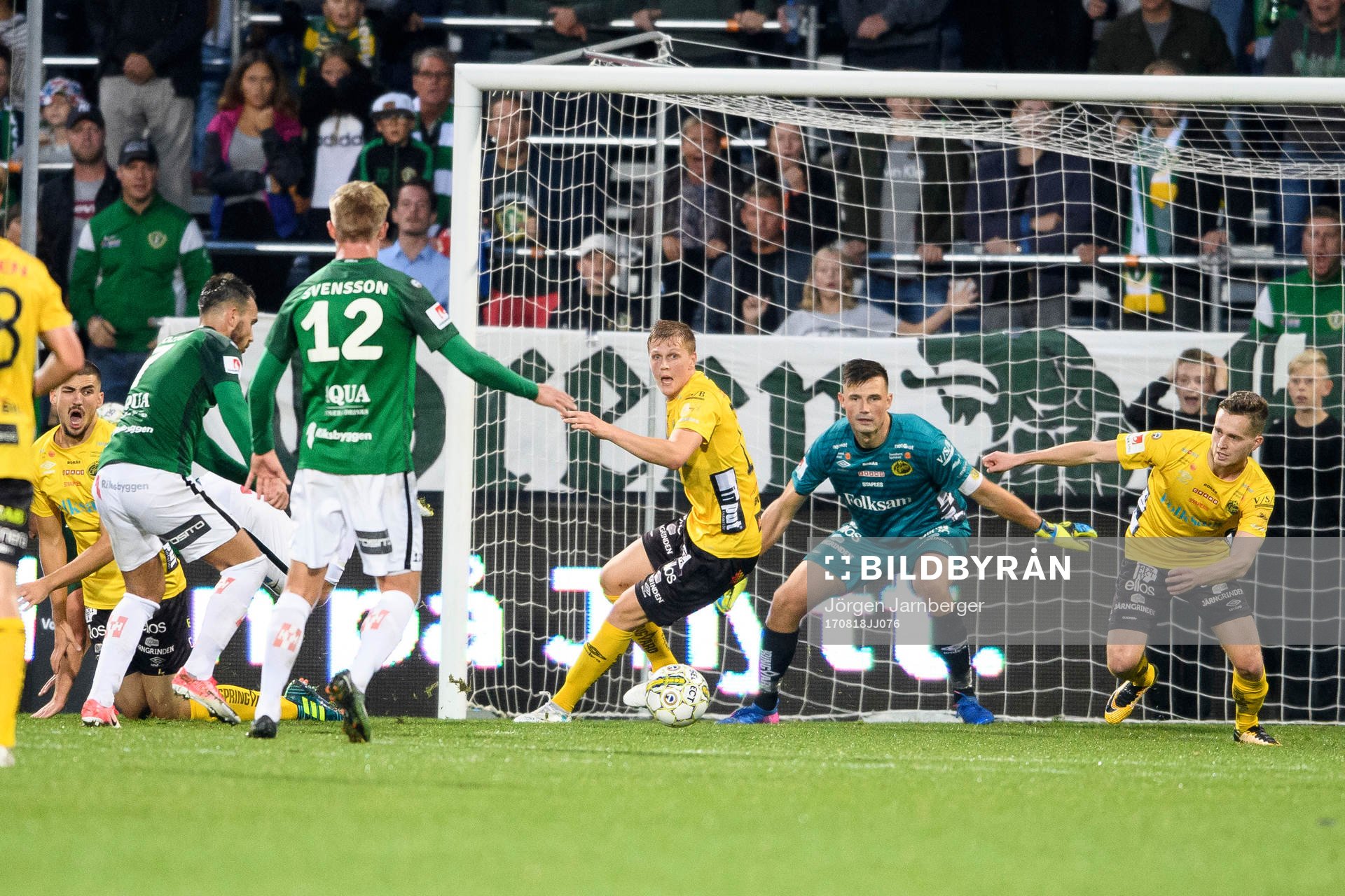 Elfsborgs målvakt Kevin Stuhr Ellegaard, Joakim Nilsson