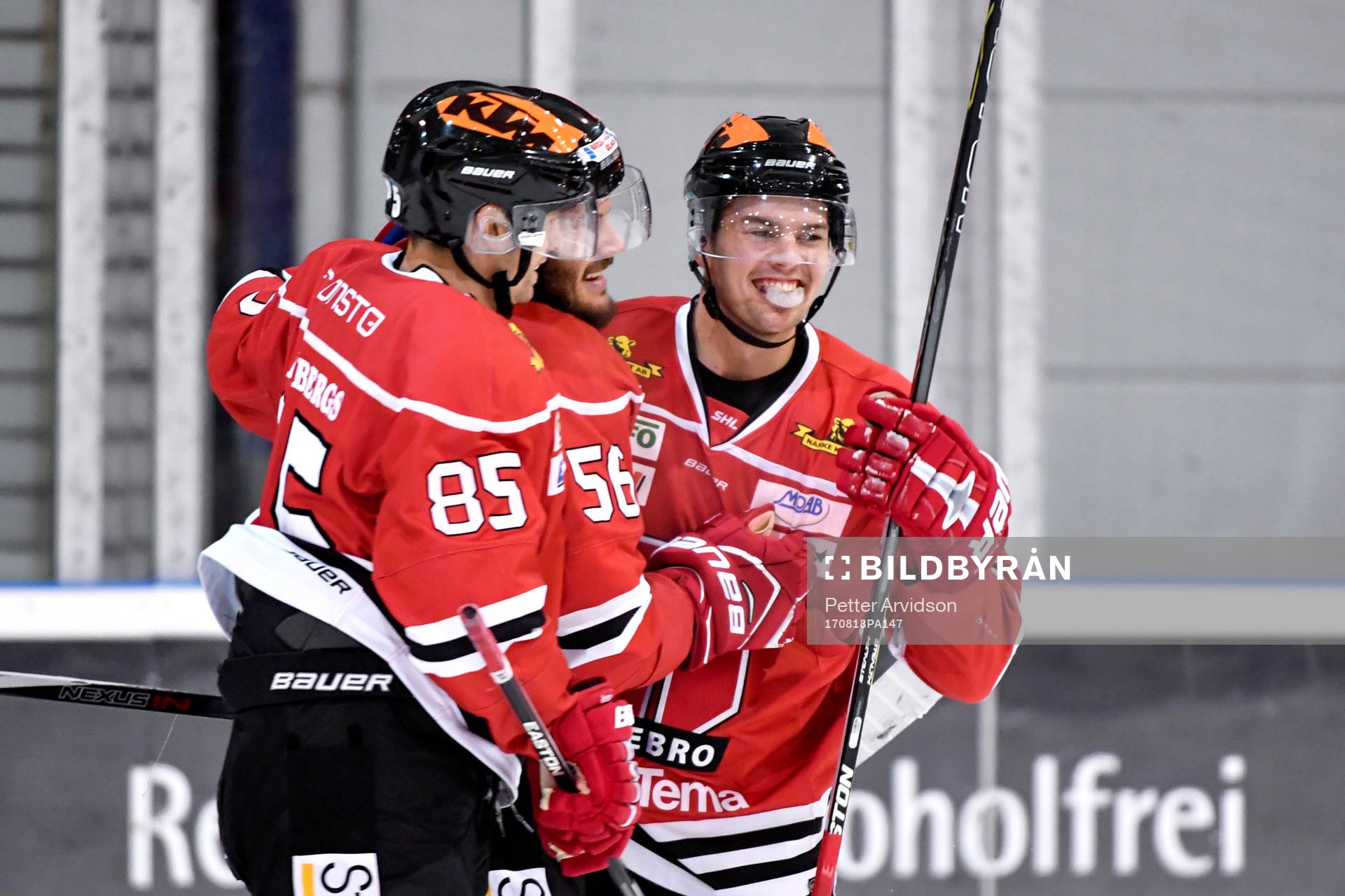 Örebros Kalle Olsson, Johan Wiklander och Kalle Jellvert