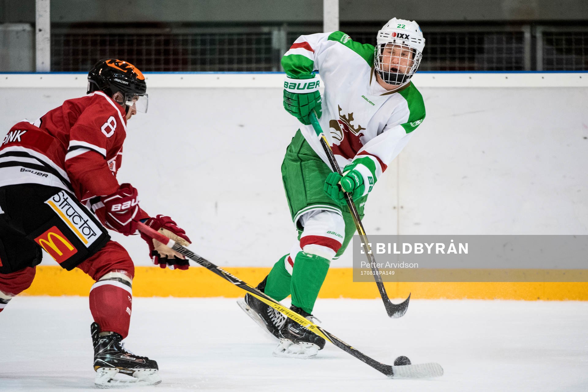 Rögles Rasmus Sandin och Örebros Tyson Spink
