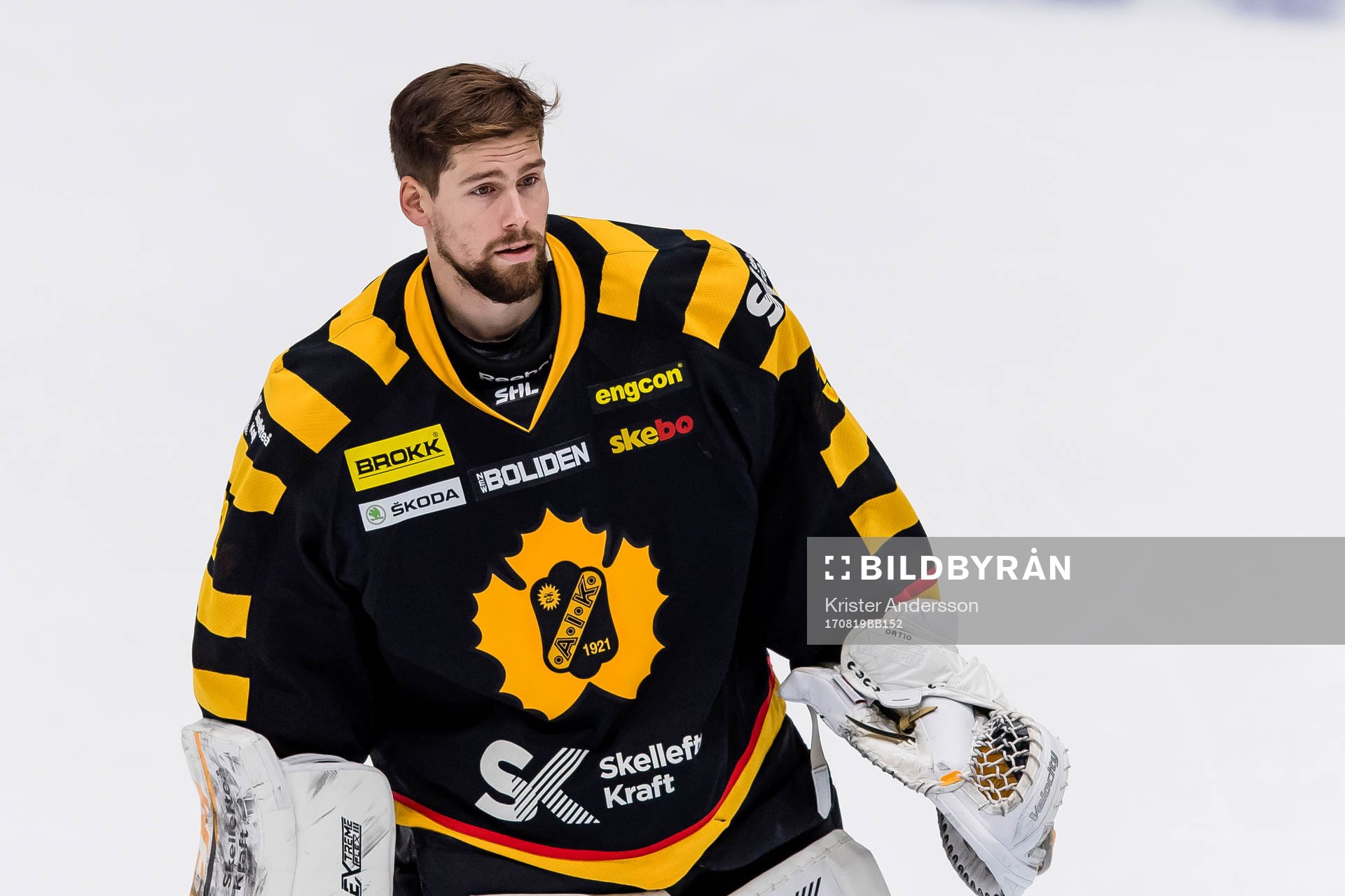 Skellefteås målvakt Gustaf Lindvall