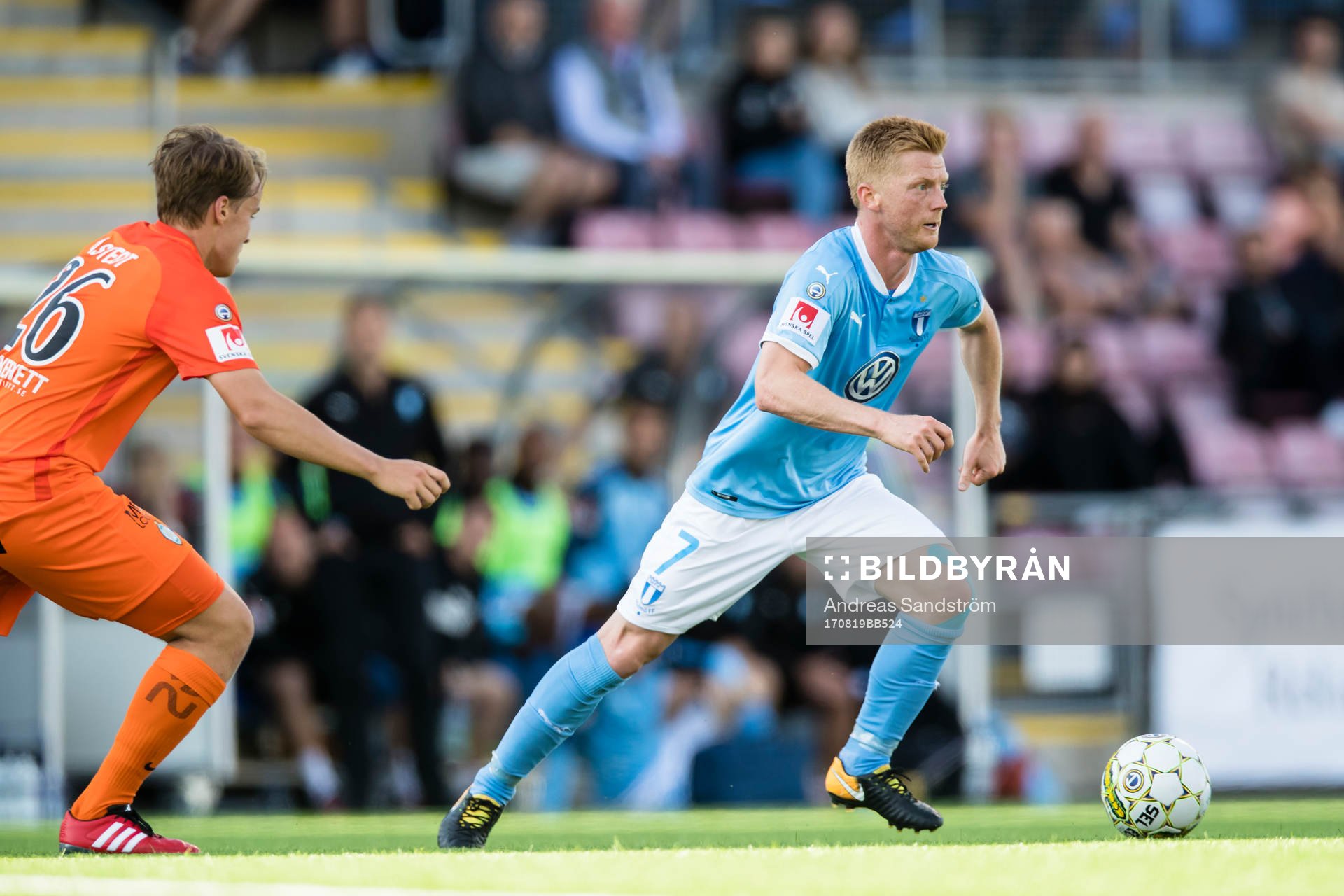 Malmö FFs Anders Christiansen och AFC Eskilstunas Robert