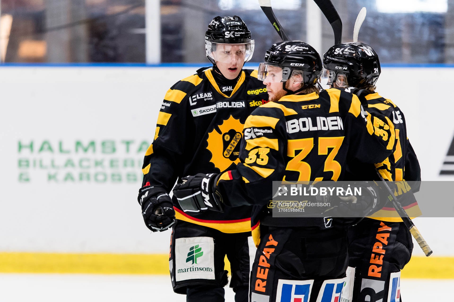 Skellefteås spelare jublar