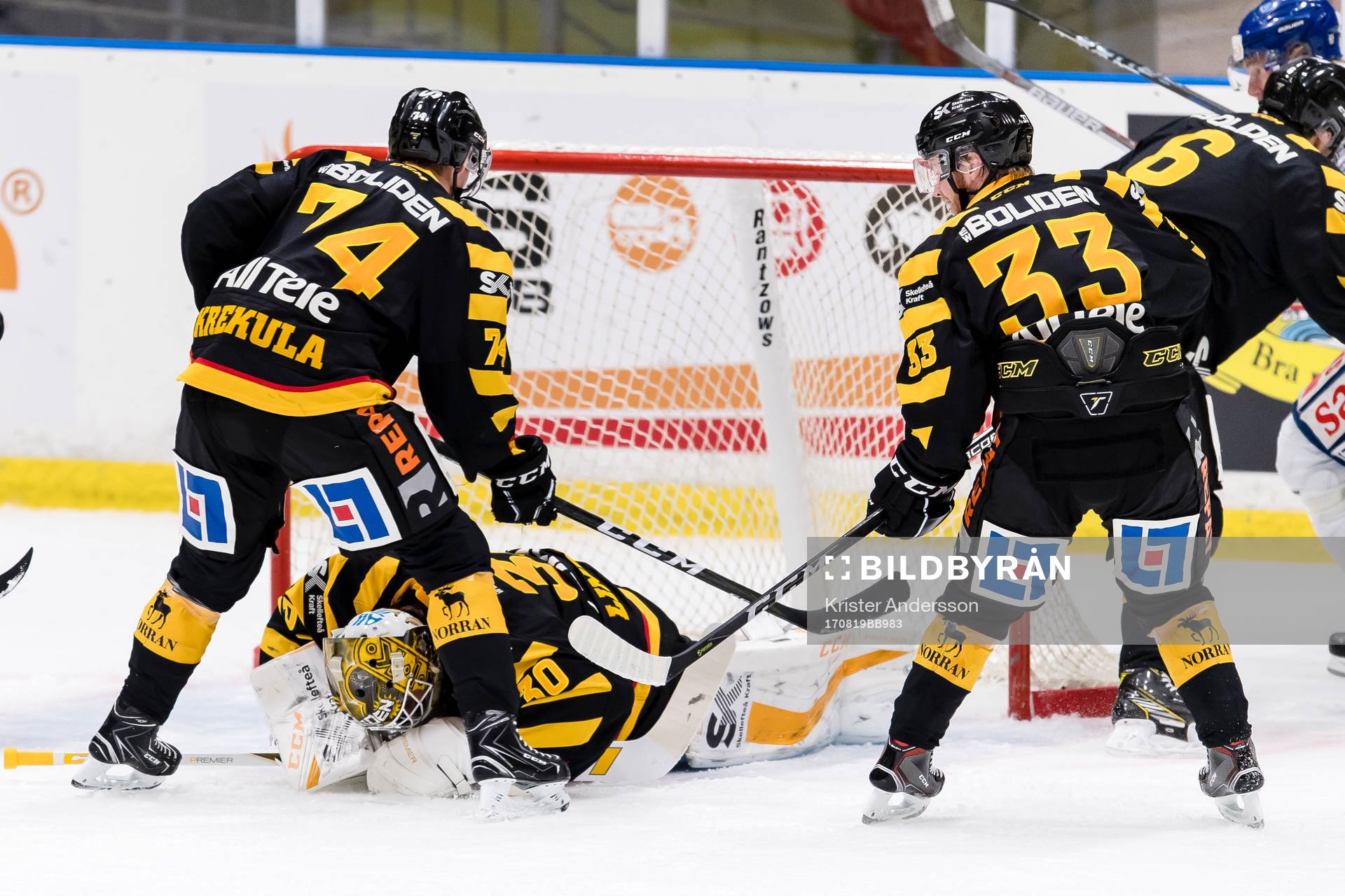Skellefteås målvakt Gustaf Lindvall
