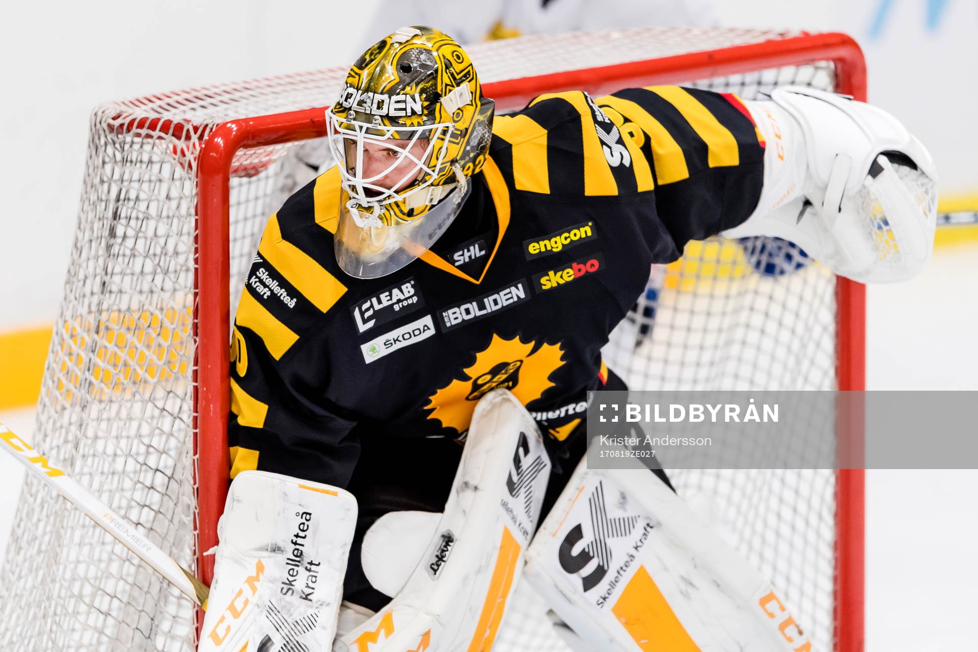 Skellefteås målvakt Gustaf Lindvall