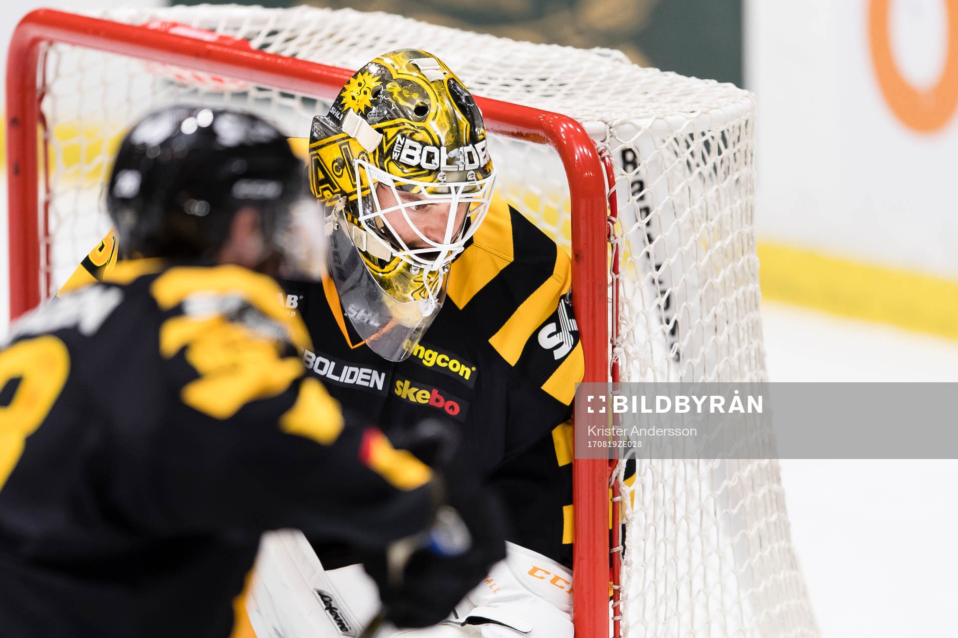 Skellefteås målvakt Gustaf Lindvall