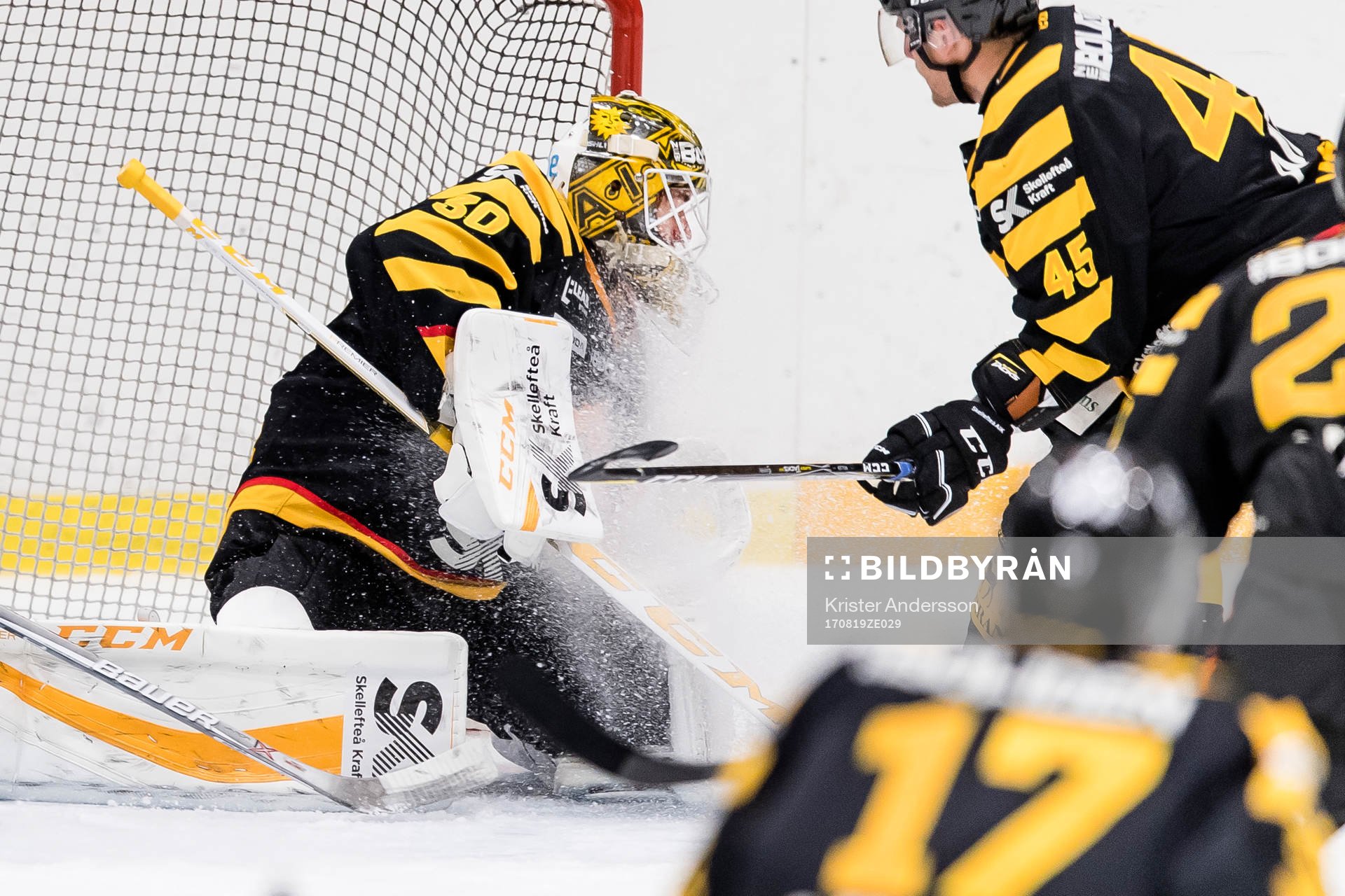 Skellefteås målvakt Gustaf Lindvall