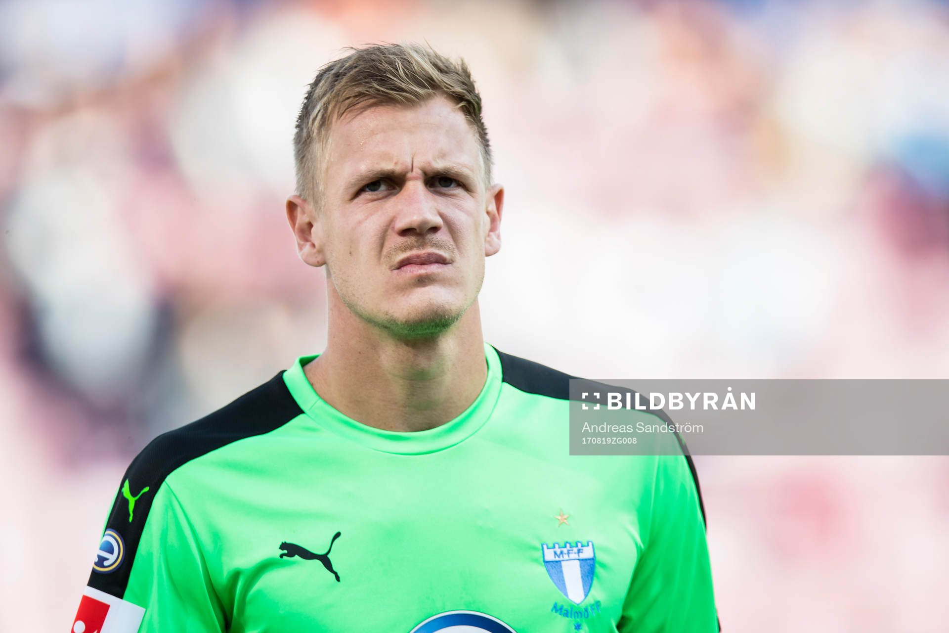 Malmö FFs målvakt Johan Dahlin