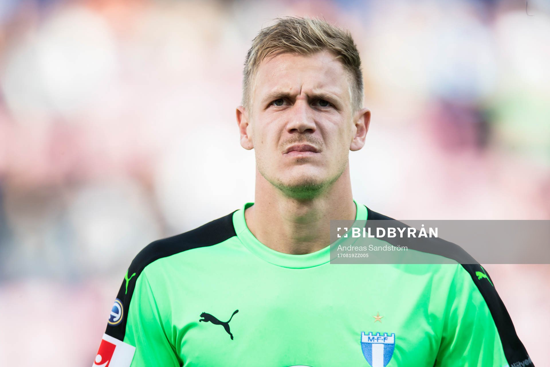Malmö FFs målvakt Johan Dahlin