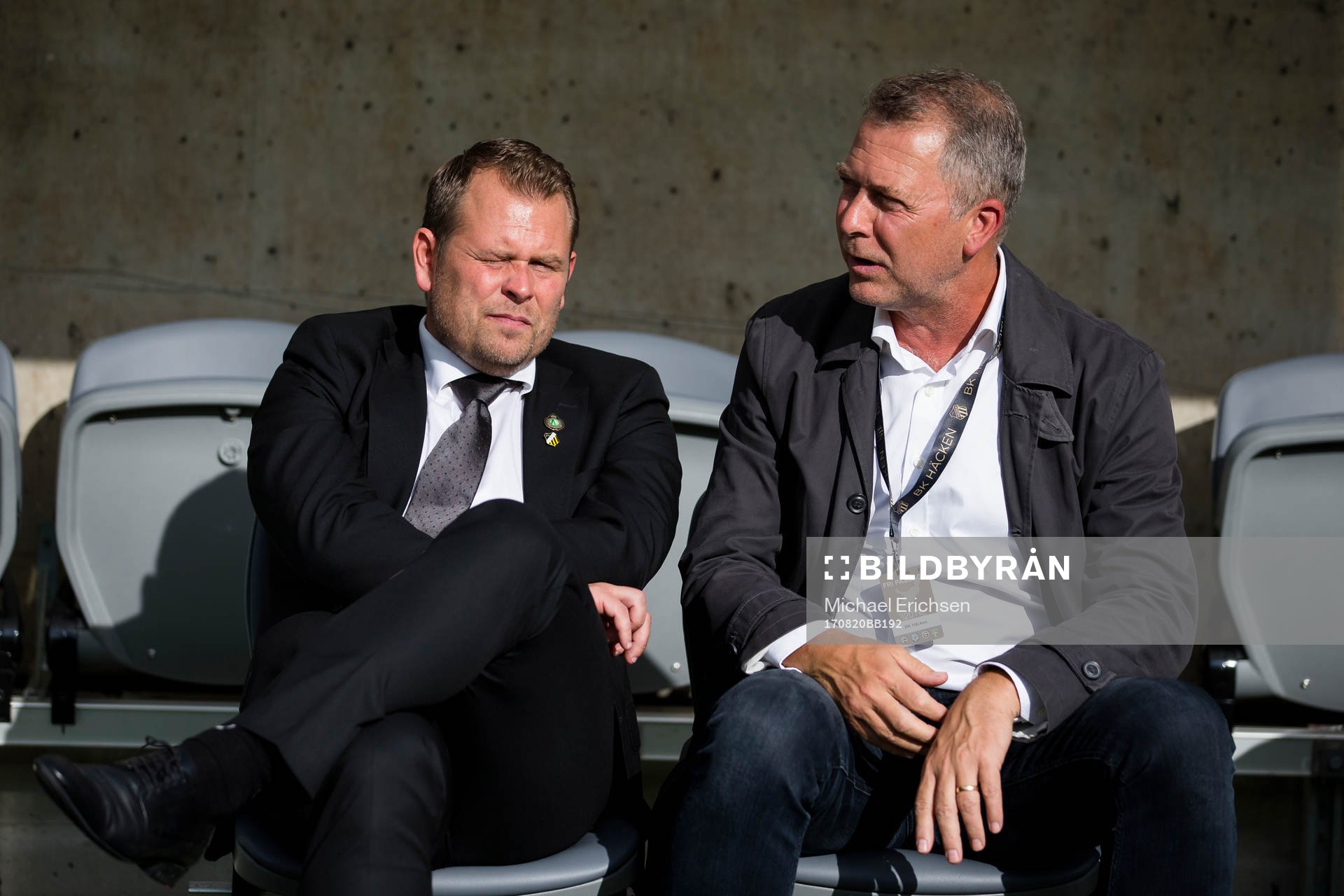 Häckens tränare Mikael Stahre och sportchef Sonny