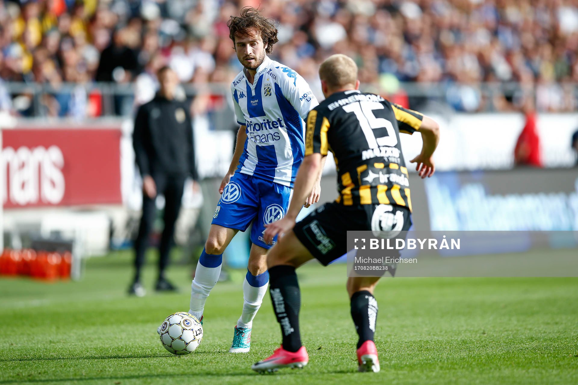 IFK Göteborgs Mikkel Diskerud och Häckens Kari Arkivuo