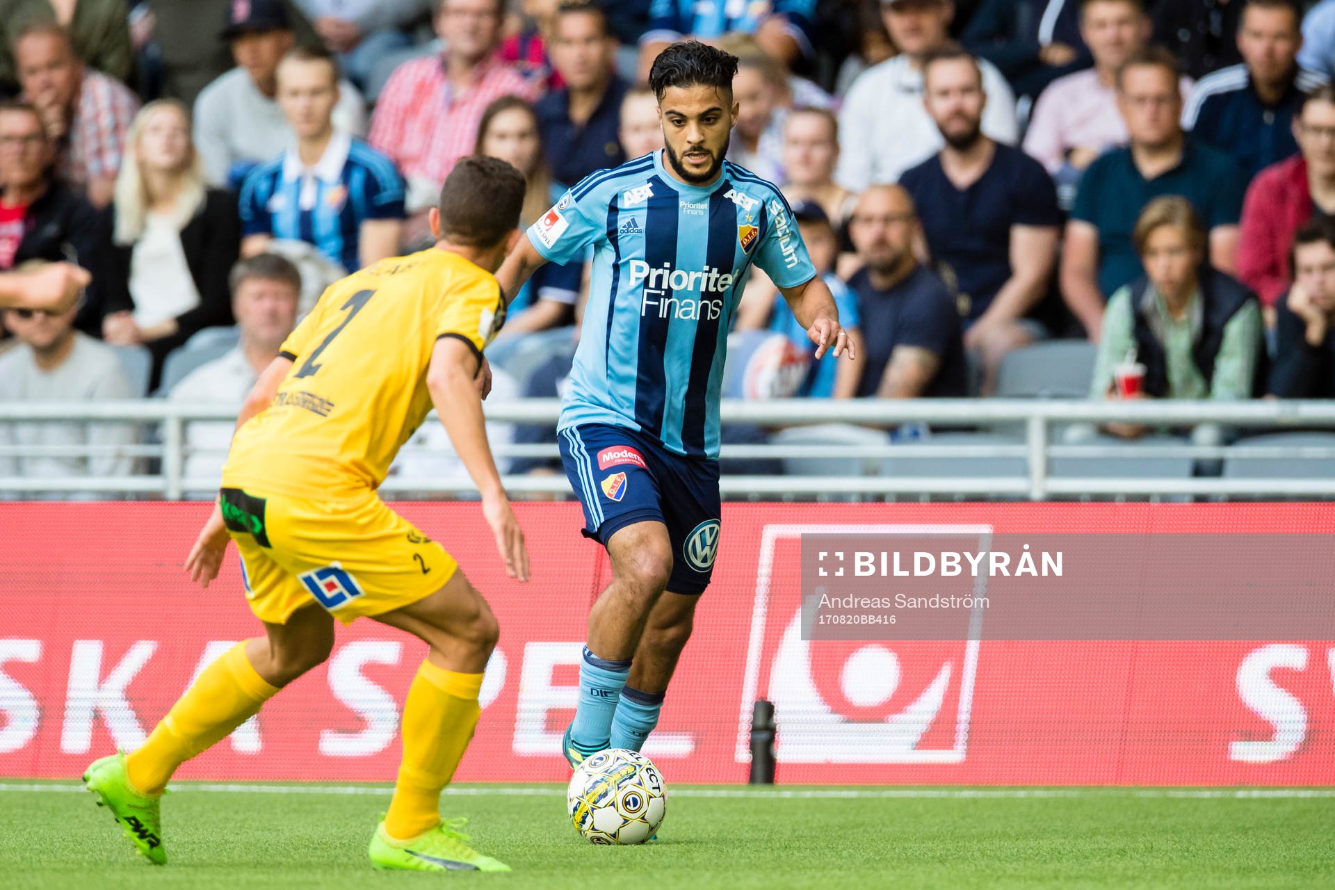Djurgårdens Othman El Kabir utmanar Halmstads Adnan Kojic
