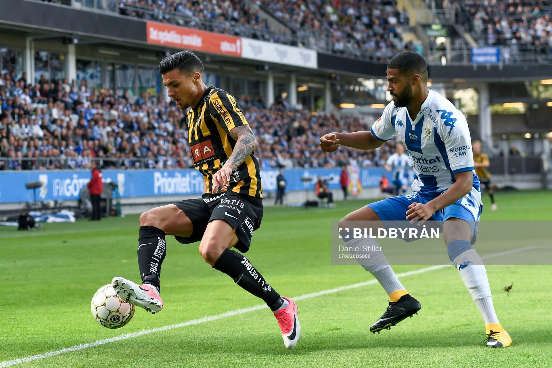 Häckens Ahmad Yasin och IFK Göteborgs Kristopher Da Graca