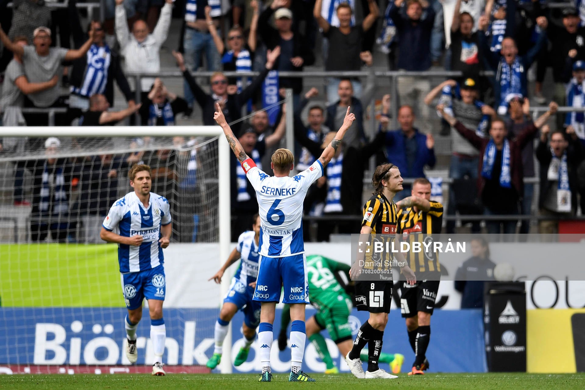 IFK Göteborgs Sebastian Eriksson jublar