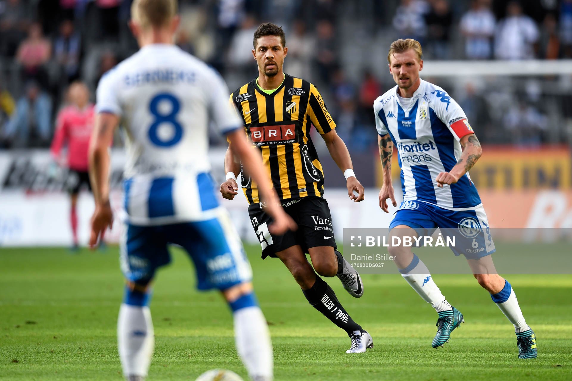 Häckens Mathias Ranégie, IFK Göteborgs Sören Rieks och