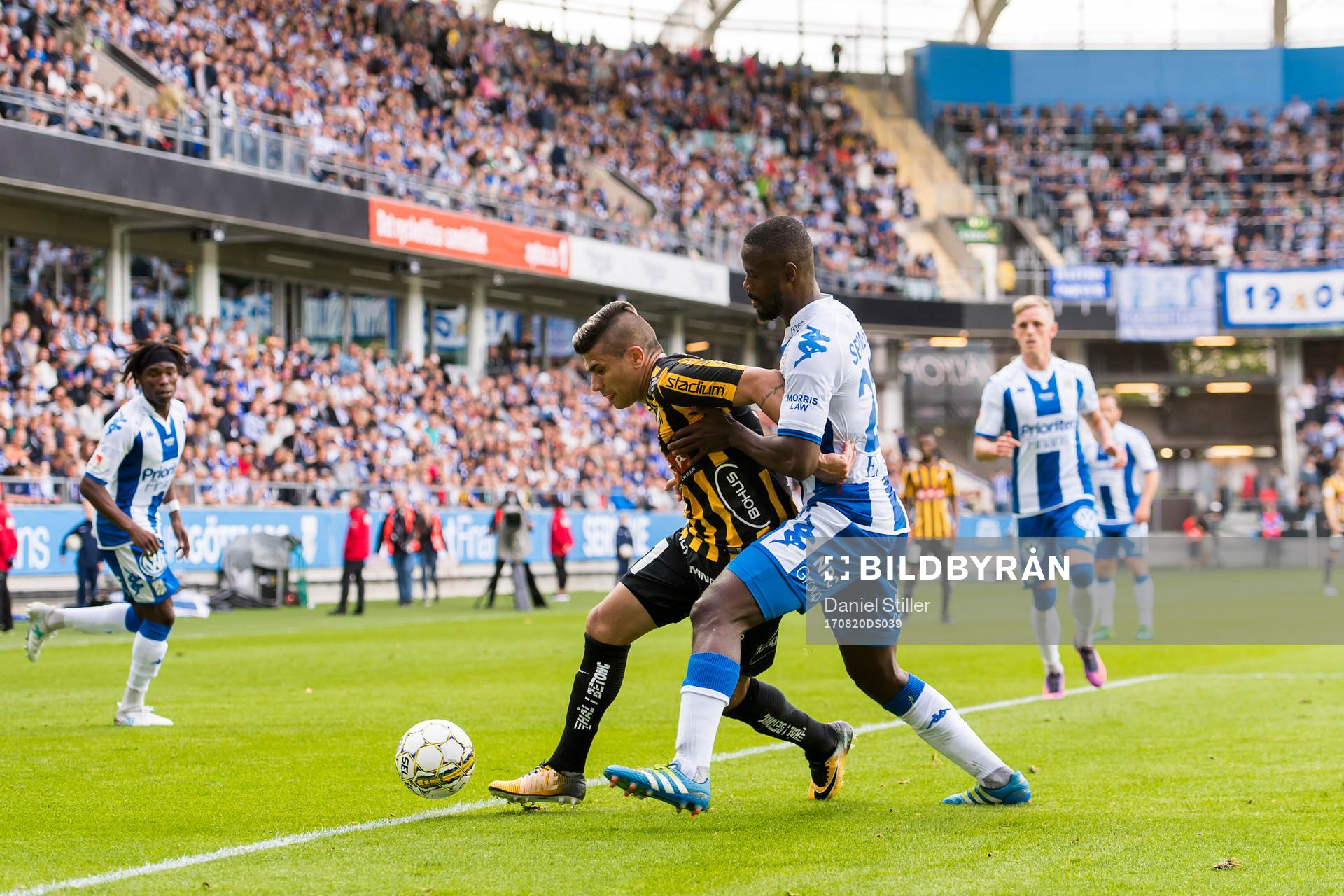 Häckens Paulinho och IFK Göteborgs Vajebah Sakor