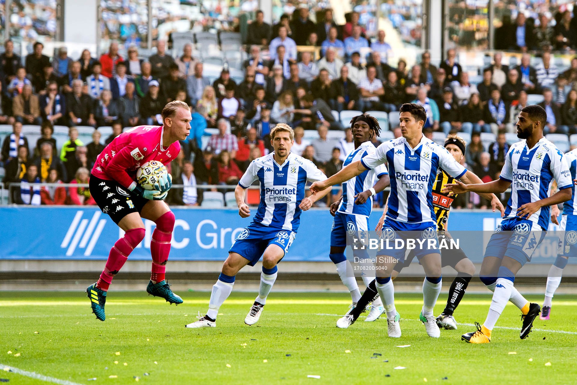 IFK Göteborgs målvakt Pontus Dahlberg, Mikael Boman, Sam