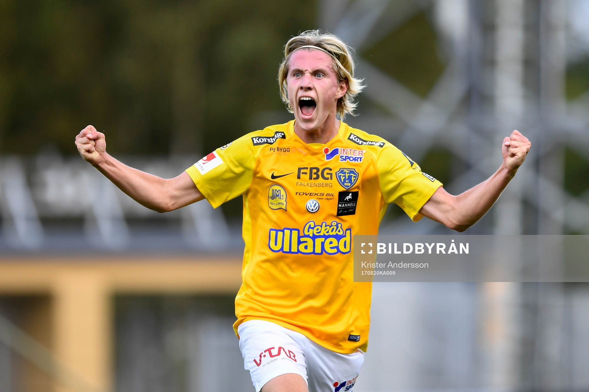 Falkenbergs Viktor Götesson jublar