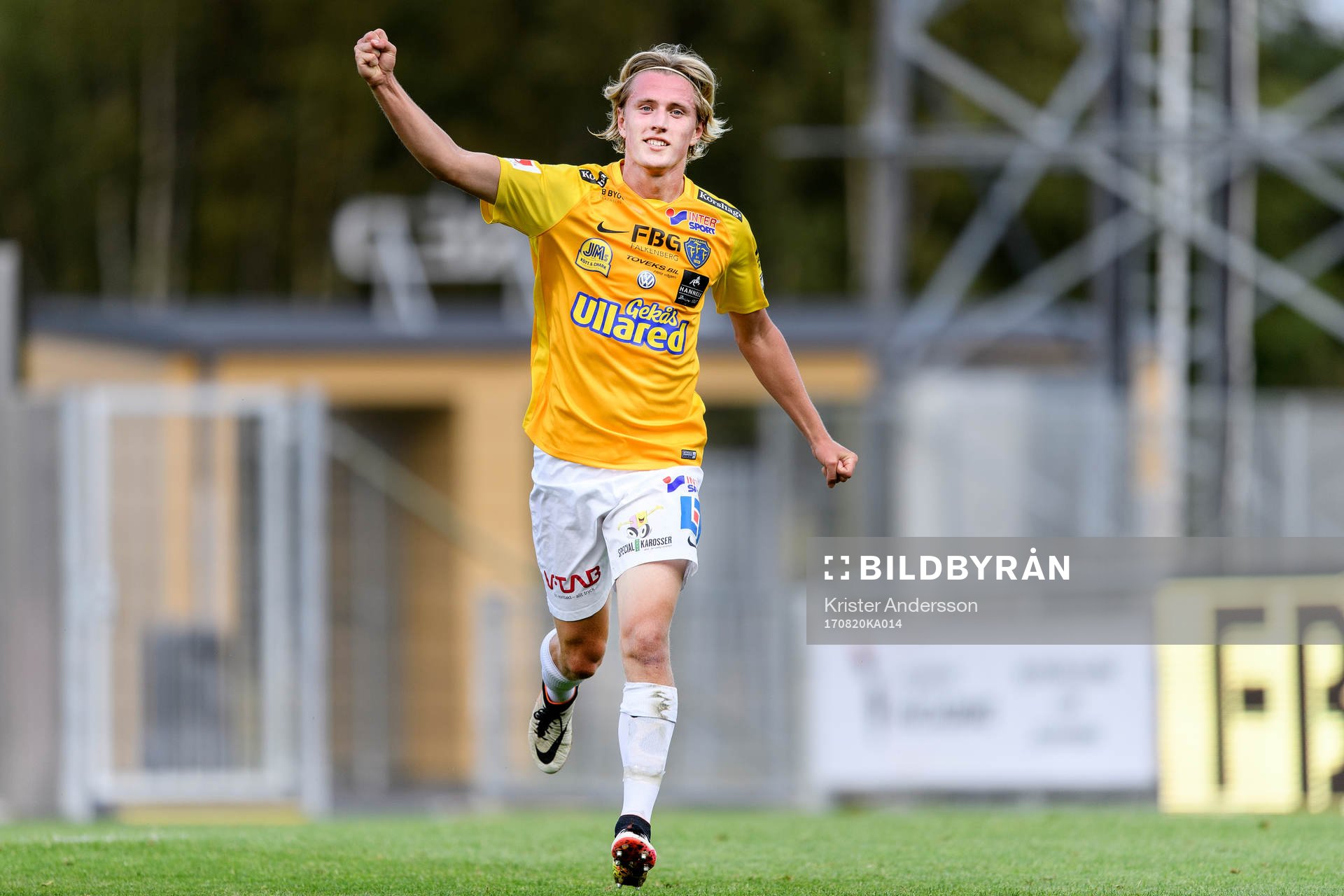 Falkenbergs Viktor Götesson jublar