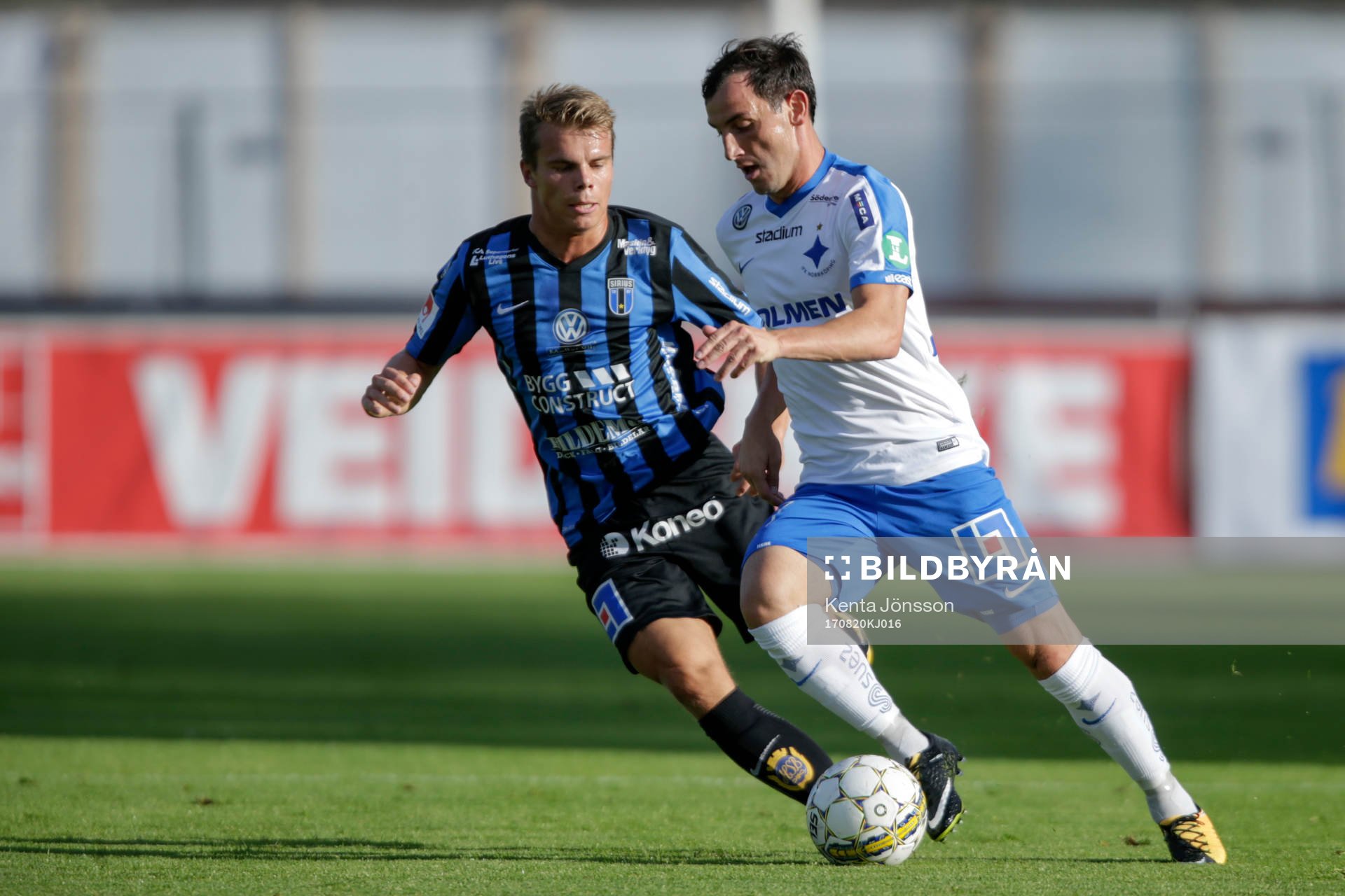 Norrköpings Nikola Tkalcic och Sirius Elias Andersson i