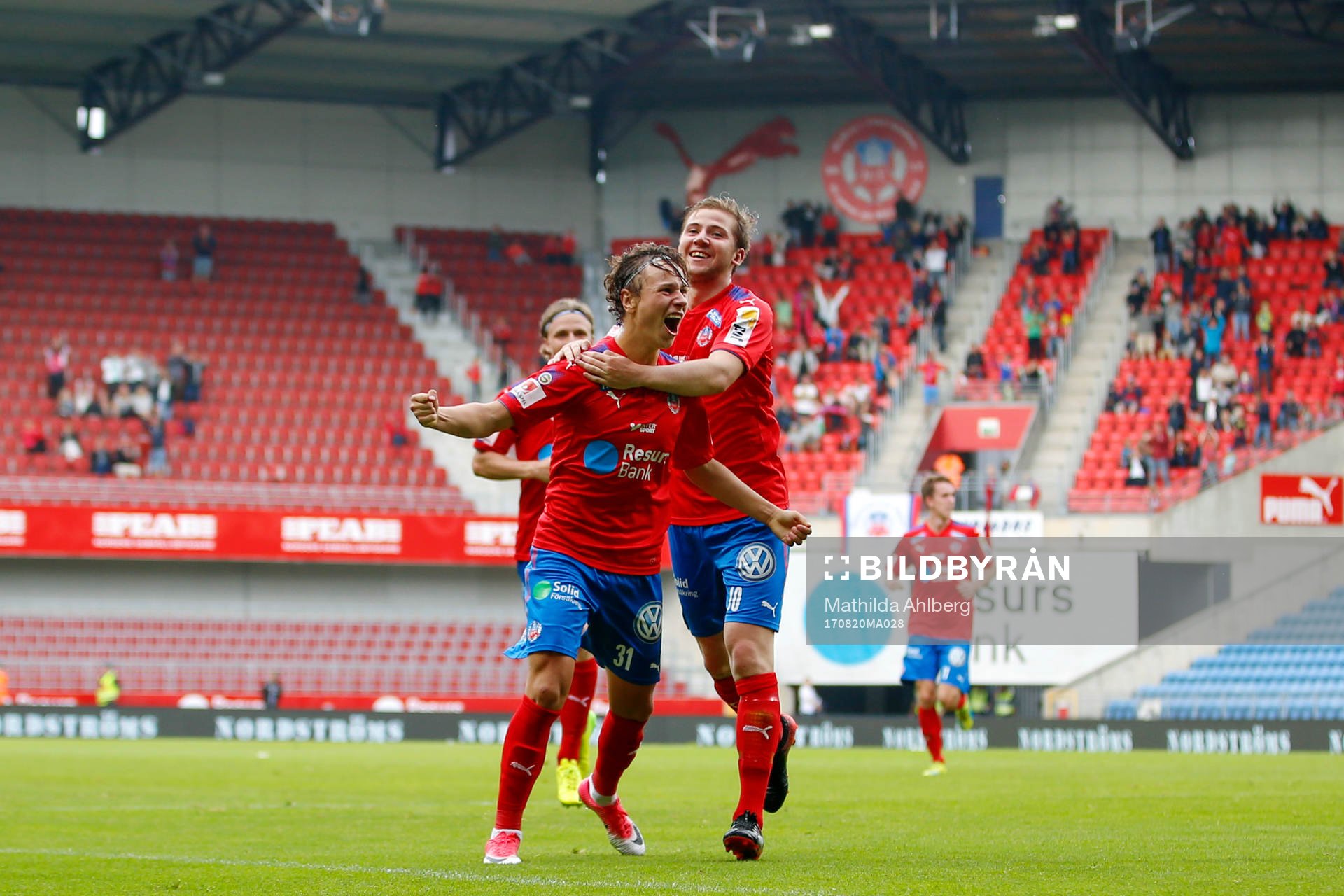 Helsingborgs Alex Timossi Andersson och Darijan Bojanic