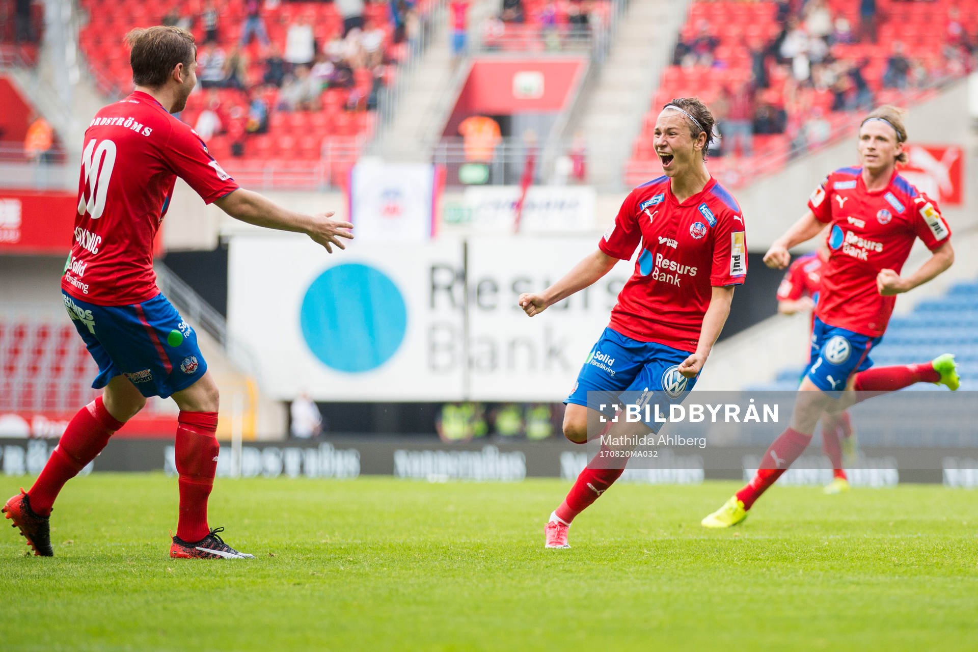 Helsingborgs Alex Timossi Andersson jublar