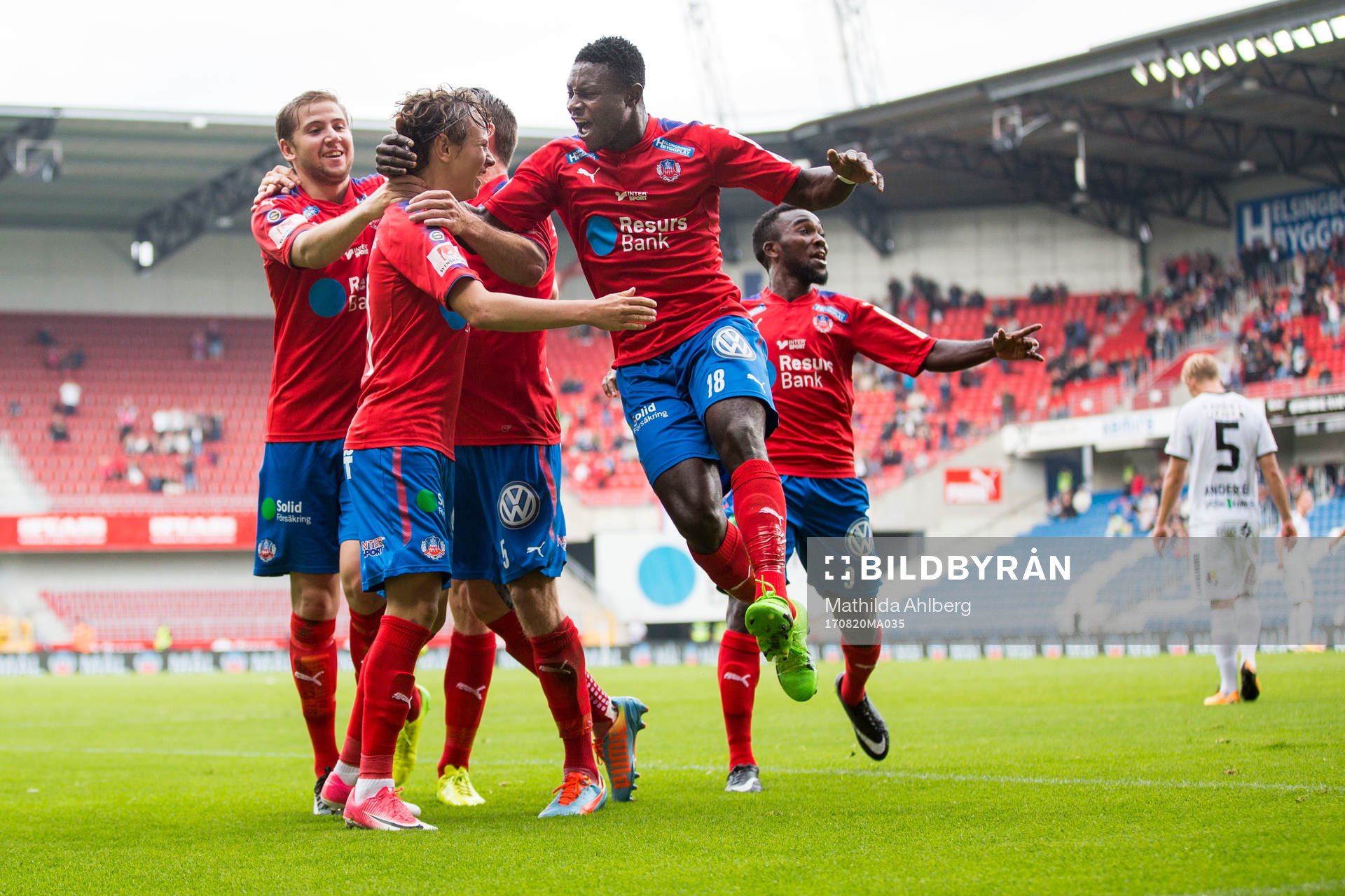 Helsingborgs Alex Timossi Andersson jublar
