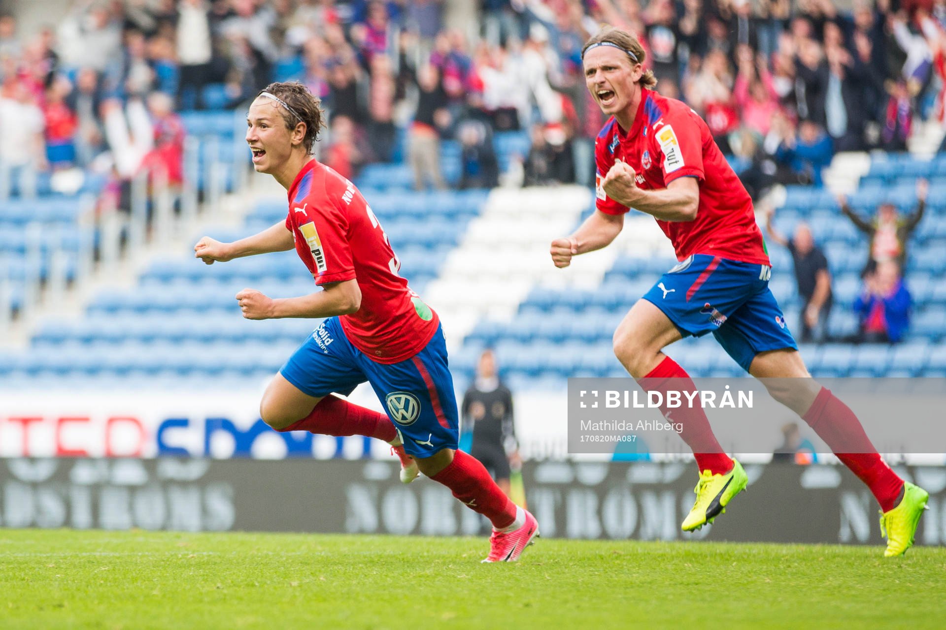 Helsingborgs Alex Timossi Andersson och Carl Johansson