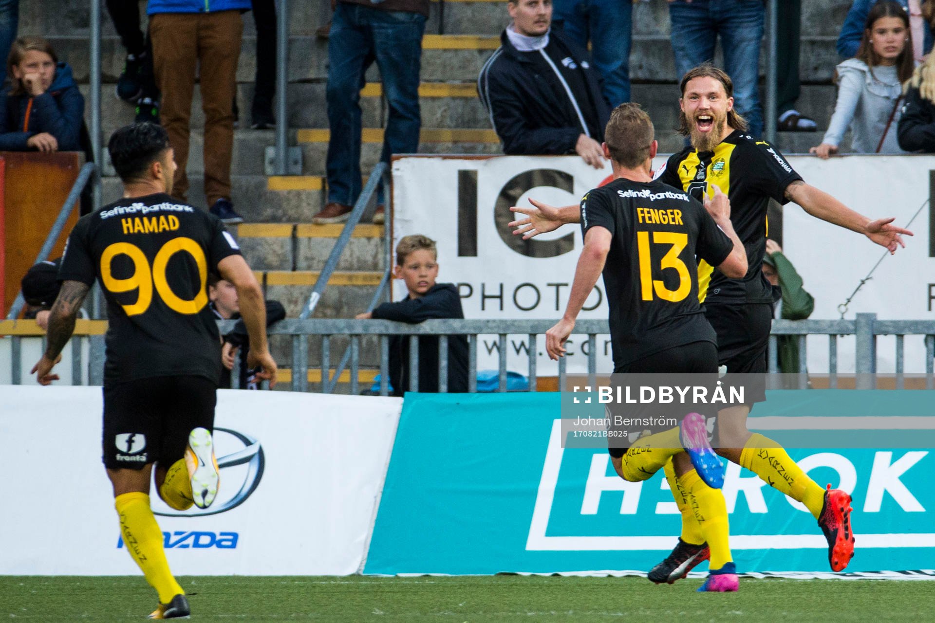 Hammarbys Björn Paulsen jublar