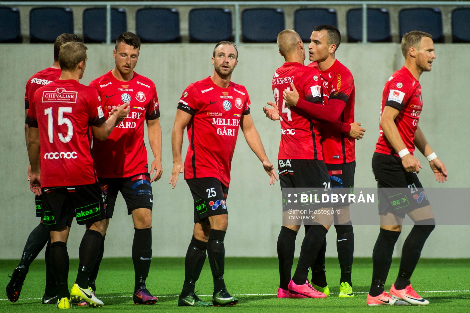 Trelleborgs spelare jublar