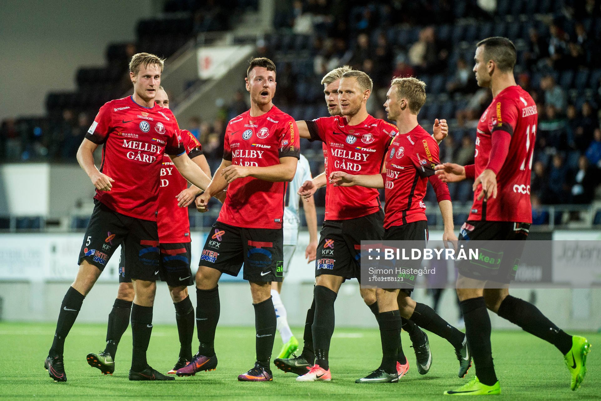 Trelleborgs spelare jublar