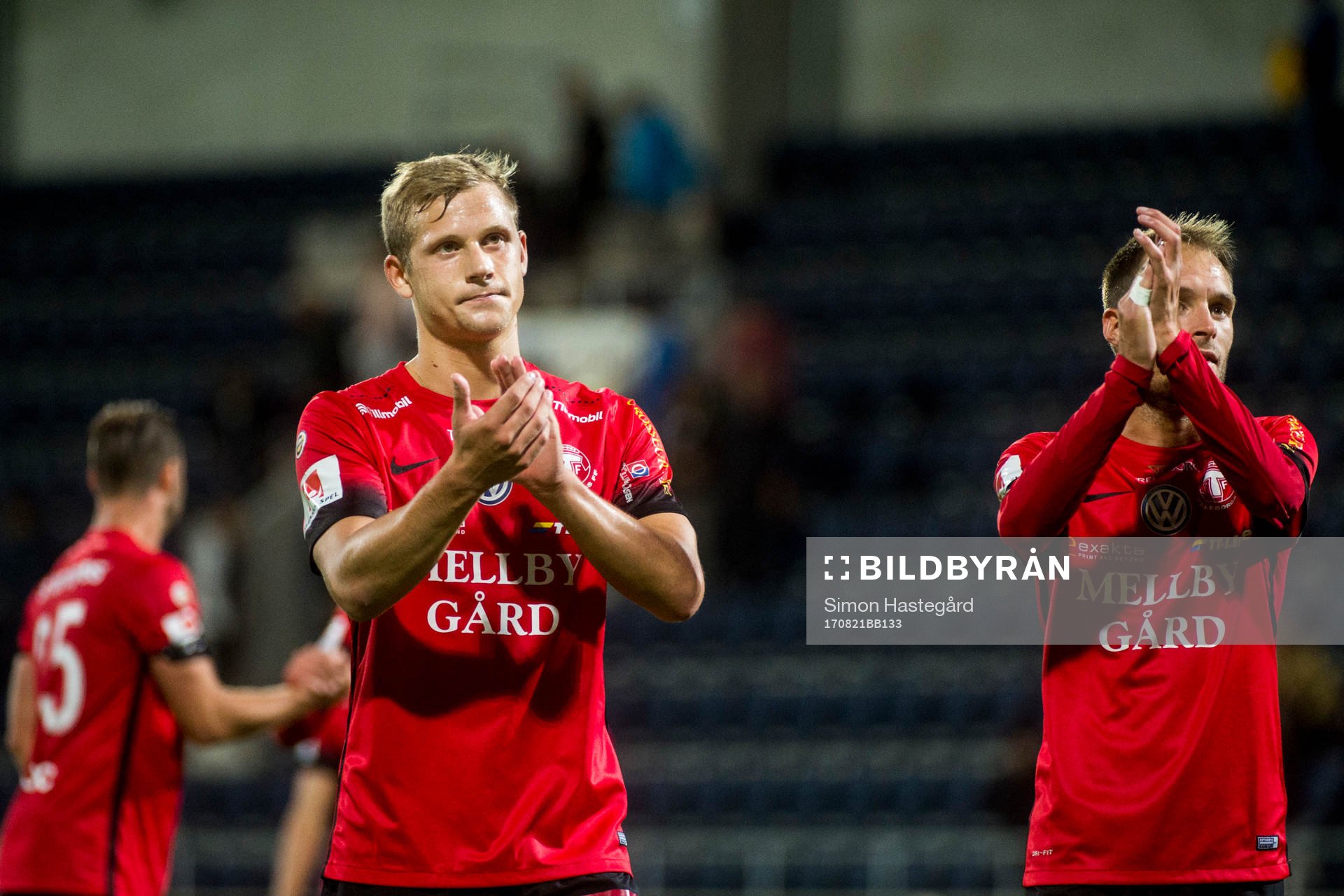 Trelleborgs Erik Andersson och Zoran Jovanovic tackar